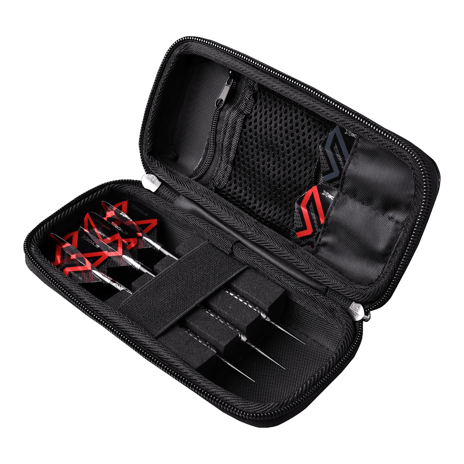 Portefeuille à fléchettes Winmau Blade X Armor G1 Hier ist das Winmau Blade X Armor G1 Dartwallet abgebildet. Dieses Dartwallet dient zur sicheren Aufbewahrung von Dartzubehör.