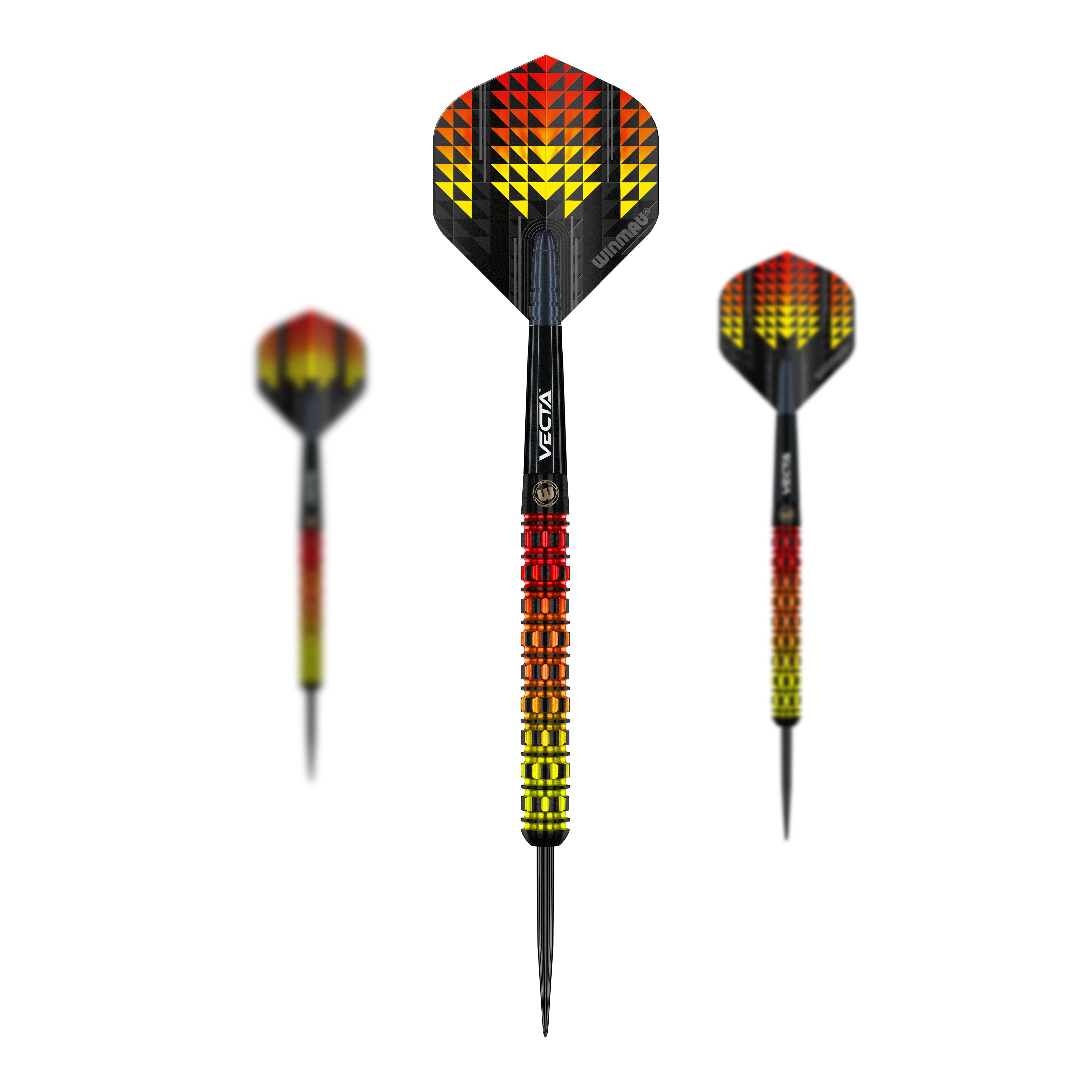 Fléchettes en acier parallèles Winmau Firestorm Flame