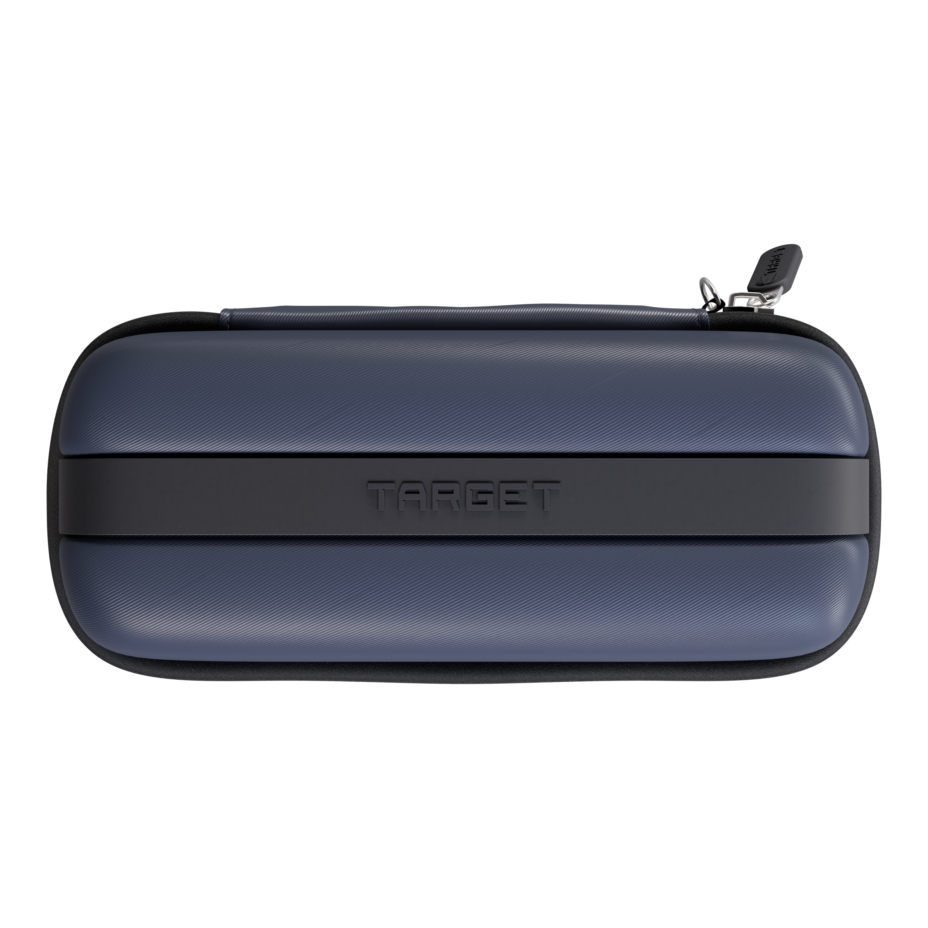 Das Bild zeigt ein Dartcase in Navy und Dunkelgrau. Es handelt sich wahrscheinlich um das Target BOA Dartcase.