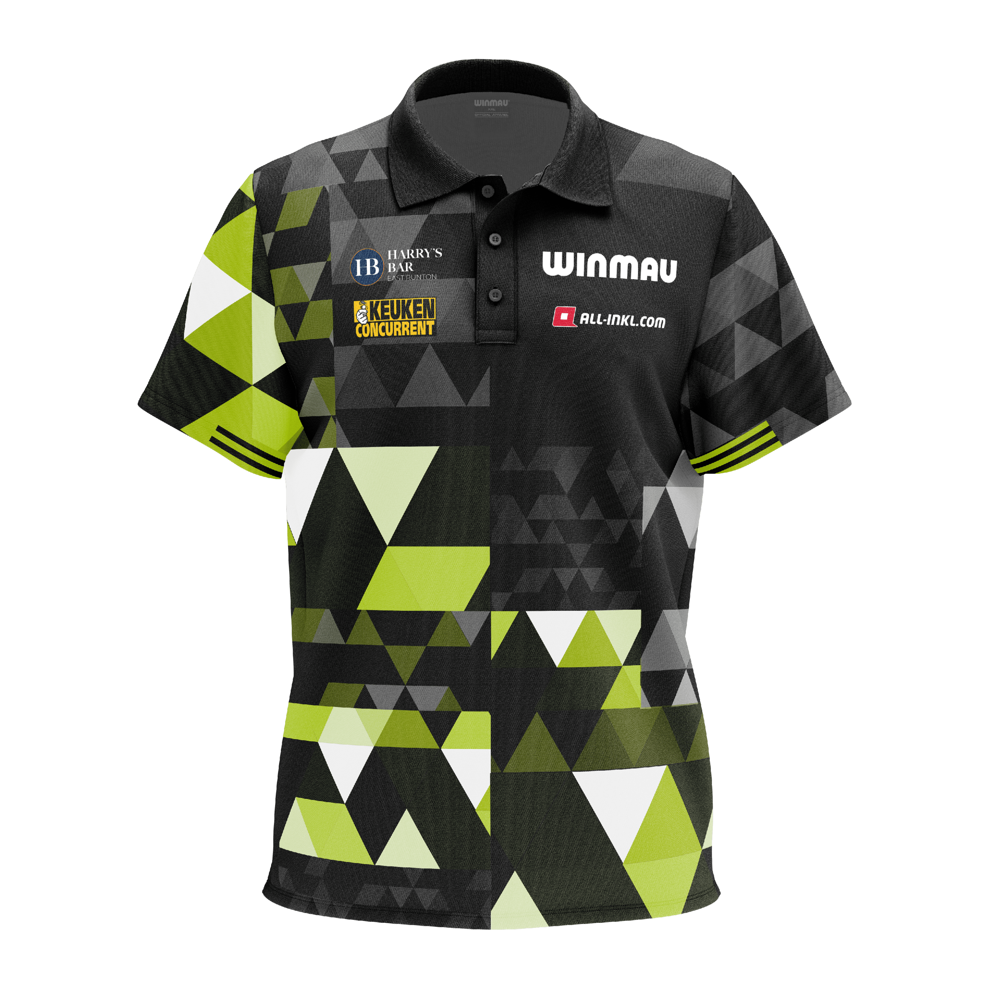 Polo Winmau Michael Van Gerwen édition fan Poloshirt der Winmau Michael Van Gerwen Fan-Edition. Das Produkt ist als Fanartikel für Michael Van Gerwen entworfen.