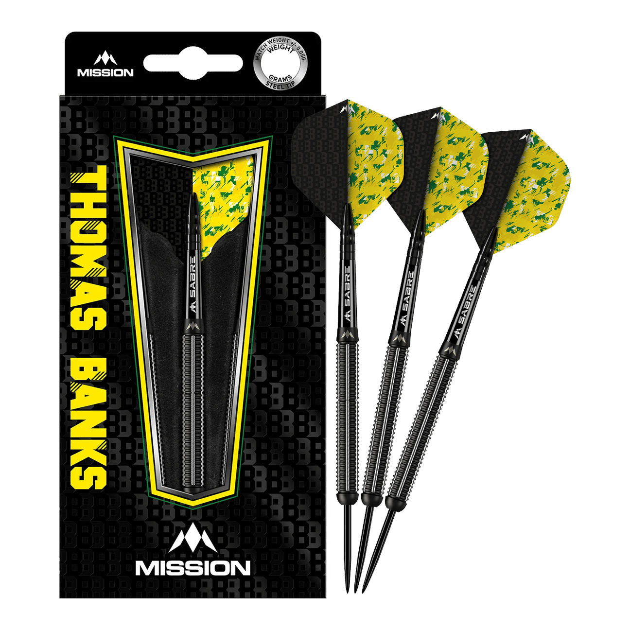 Mission Thomas Banks Black PVD Steeldarts - 24g