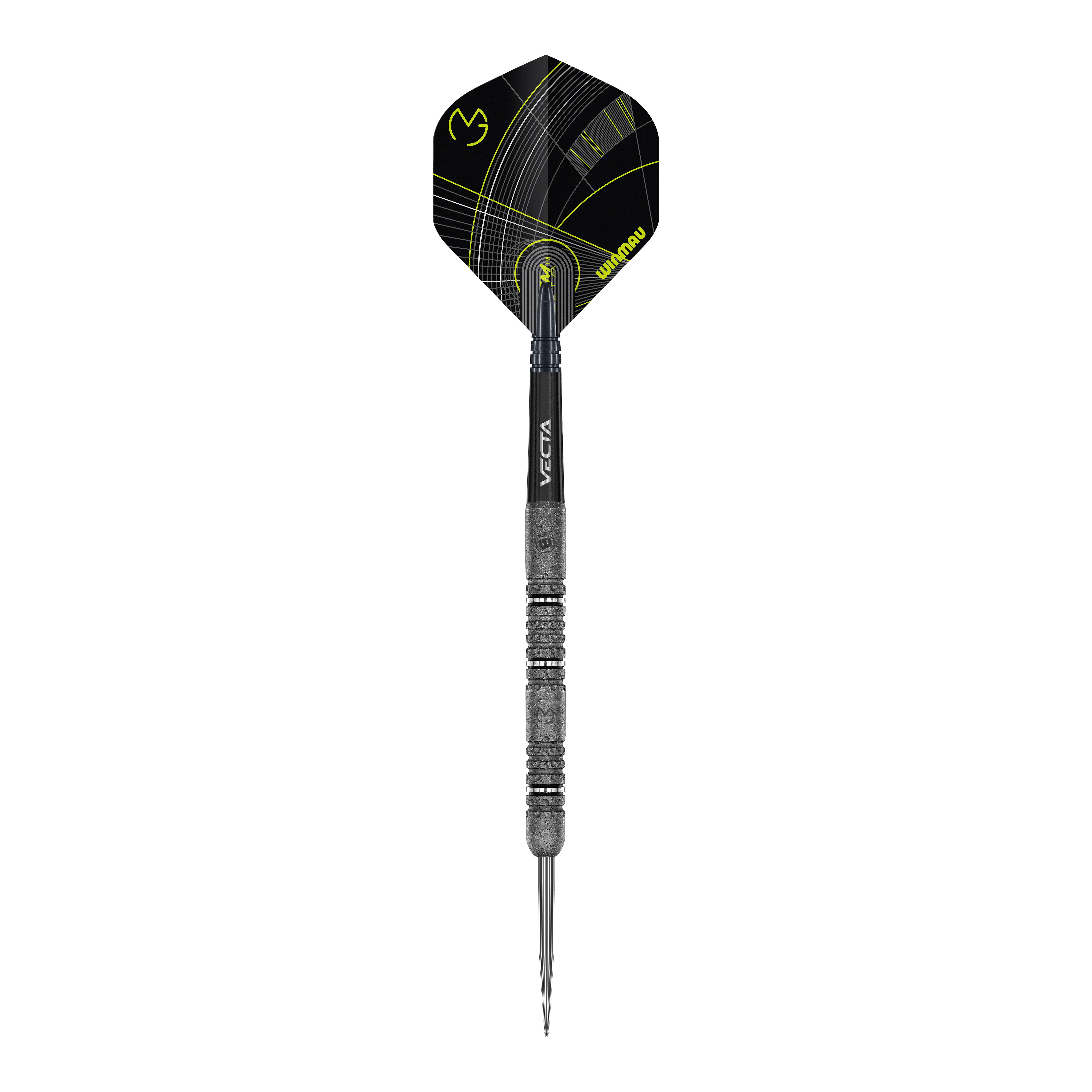 Winmau Michael Van Gerwen Édition Signature Steeldarts Das Foto zeigt die Winmau Michael Van Gerwen Signature Edition Steeldarts. Sie sind eine Sonderedition für Dartliebhaber und Fans von Michael Van Gerwen.