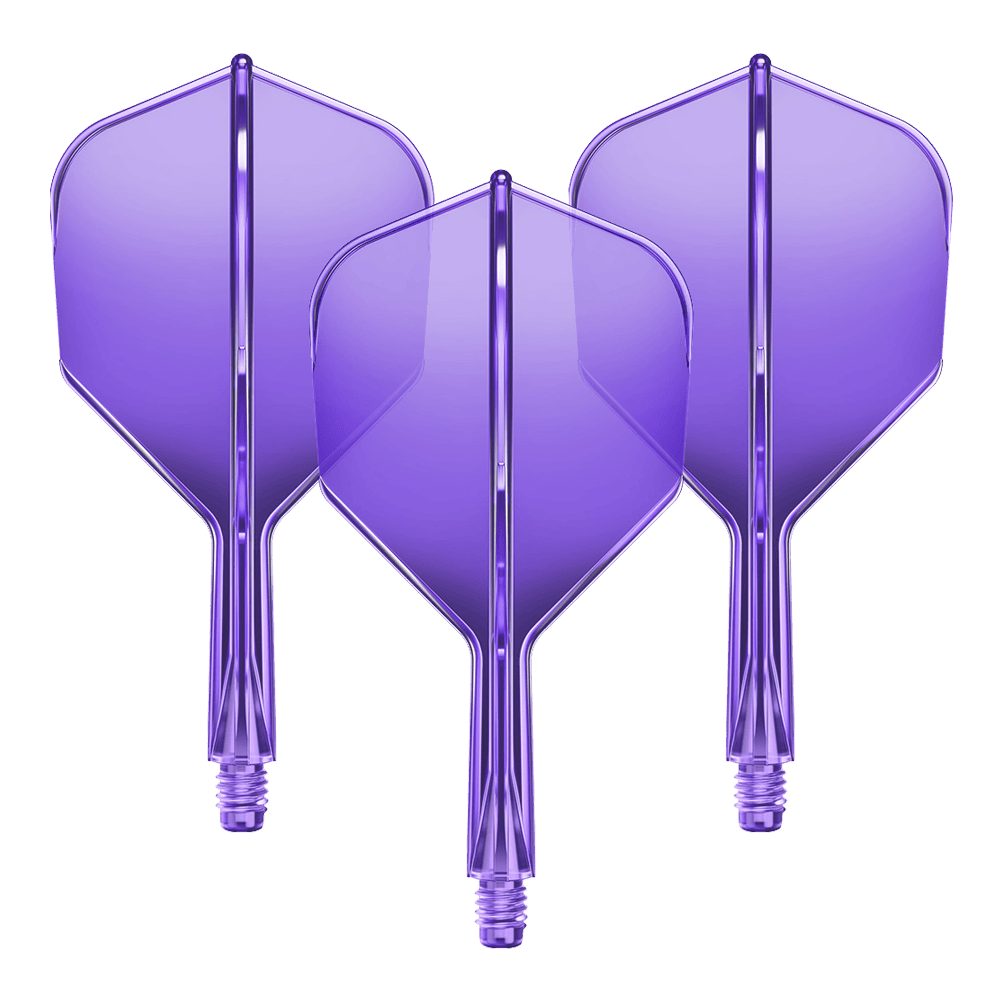 Système d'arbre de vol GOAT A1R No6 - Violet fluo Abgebildet ist das GD8000280_GOAT_A1R_No6_Flight-Shaft-System_NeonLila_19mm_1Set. Es scheint ein Dart Flight-Shaft in Neonlila mit einer Länge von 19 mm zu sein.