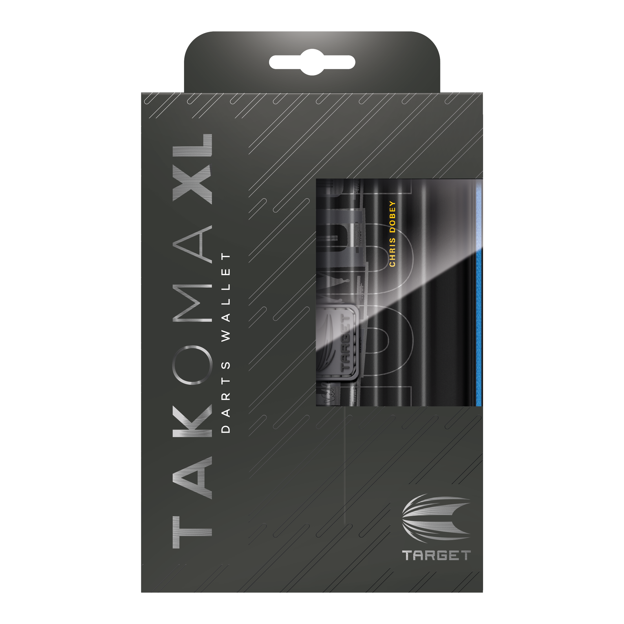 Étui à fléchettes Takoma XL Ghost Series Chris Dobey Das Bild zeigt das Takoma XL Ghost Series Chris Dobey Dartcase. Dieses Dartcase bietet sicheren Schutz für Dartzubehör.