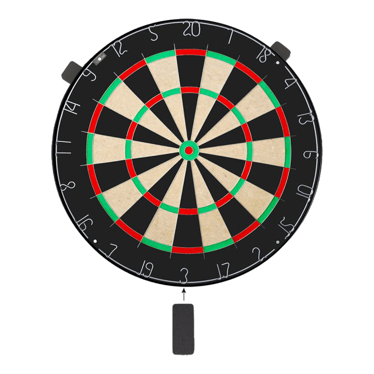 Jeu de fléchettes Karella BullOut comprenant 2 jeux de fléchettes en acier Abgebildet ist das Karella Dartboard BullOut Set inklusive zwei Sätzen Steeldarts. Dieses Set ist ideal für das heimische Dartspiel.