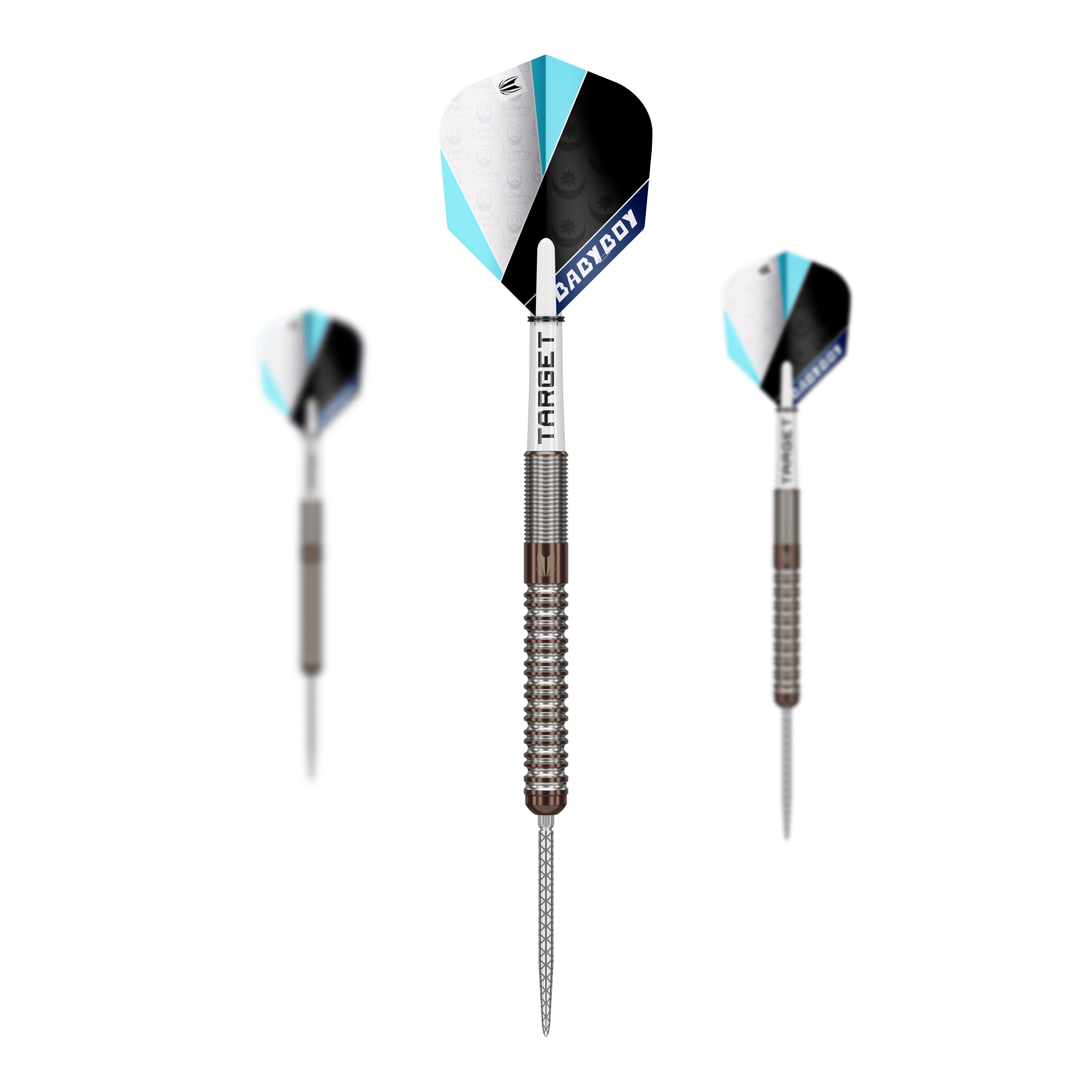 Fléchettes en acier Target Adam Lipscombe Swiss Points - 25 g Abgebildet sind die Target Adam Lipscombe Swiss Points Steeldarts. Dieses Dart-Set zeichnet sich durch besondere Präzision aus.
