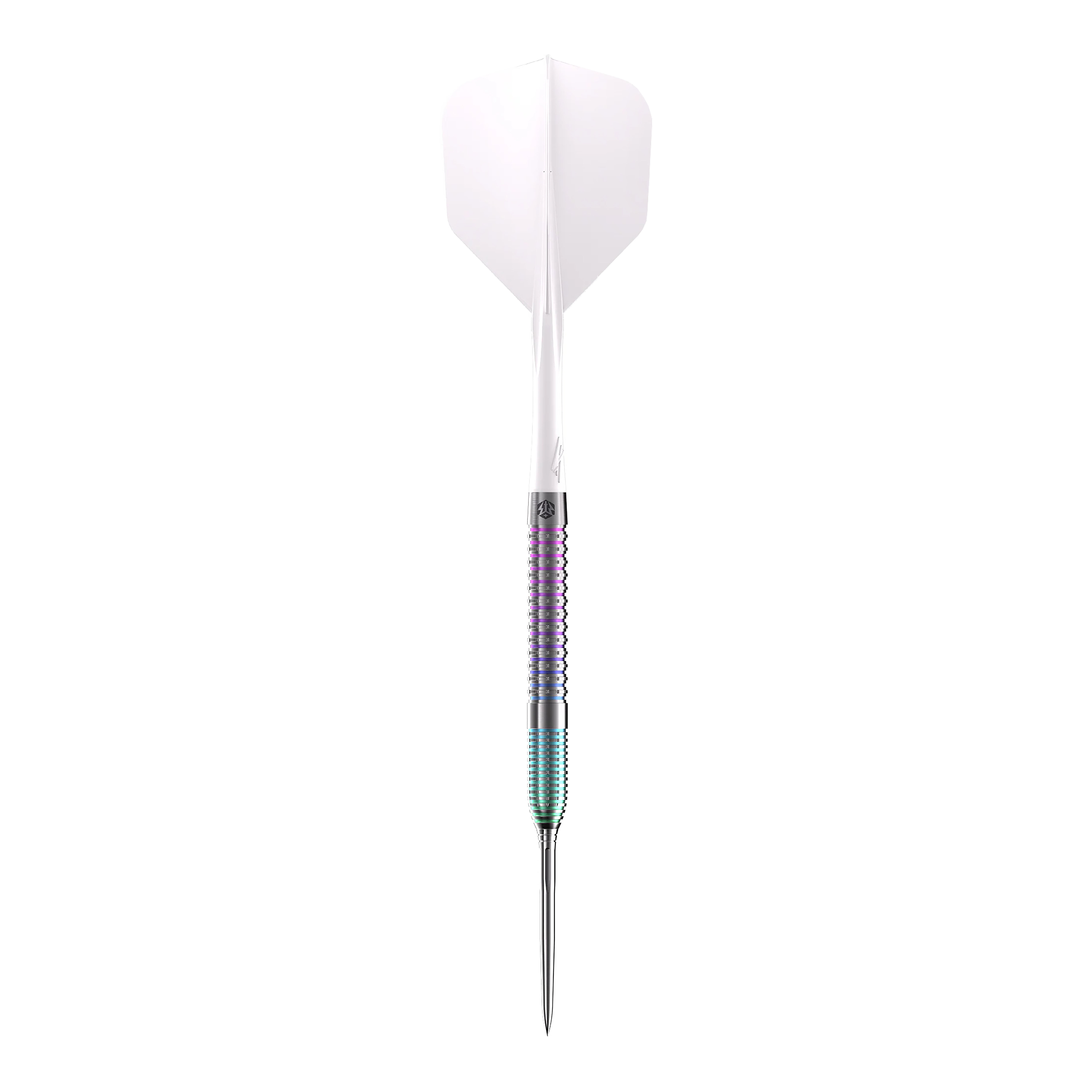 Caliburn Big Cats Ozelot Steeldarts mit einem Gewicht von 23g. Das Bild zeigt den Steeldart aus einem anderen Blickwinkel.