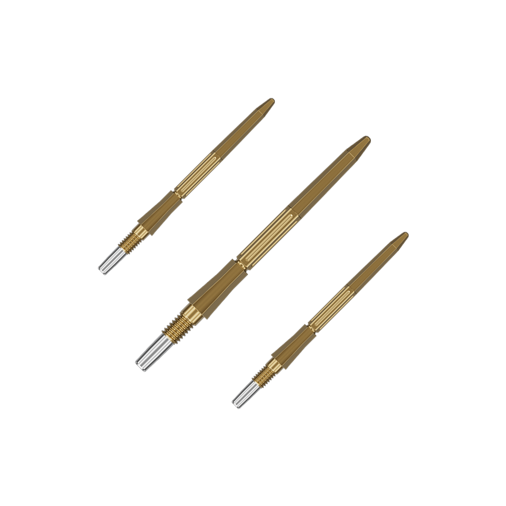 Pointes de fléchettes en acier Target Elysian Archetype 43 Swiss Point - Or Das Bild zeigt ein Set der Target Elysian Archetype 43 SwissPoint Dartspitzen in Gold, Länge 30 mm. Dieses Set ist ideal für Präzision beim Dartsport.