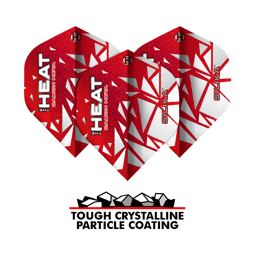 Vols standard Harrow's Silika Damon Heta Série 4 No2 Harrows Silika Damon Heta Series 4 No2 Standard Flights sind hochwertige Dart-Flights. Dieses Set ist für präzise Würfe entworfen.