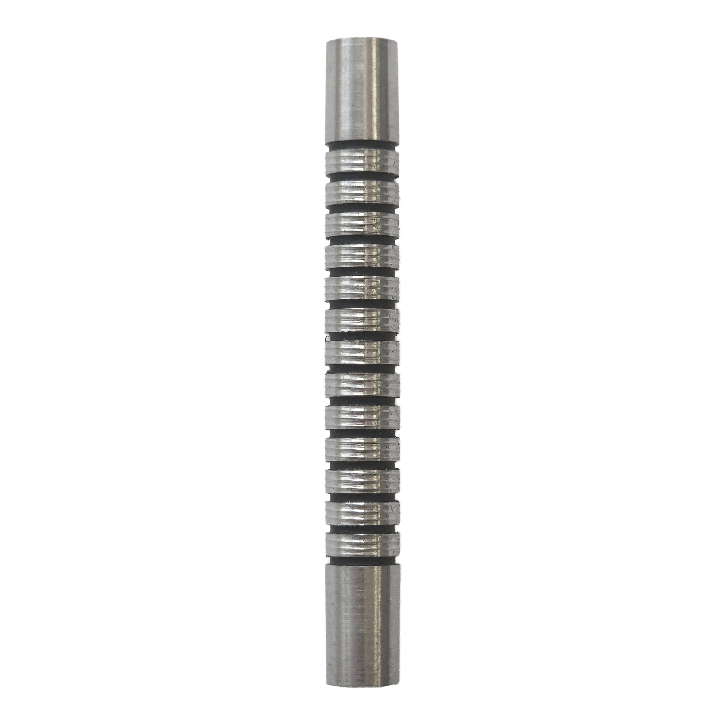 Corps de fléchettes souples McDart Black Ring - 18 g Abgebildet ist ein McDart Black Ring Softdart Barrels - 18g. Es handelt sich um einen schwarzen Dart-Barrel mit Ringstruktur.