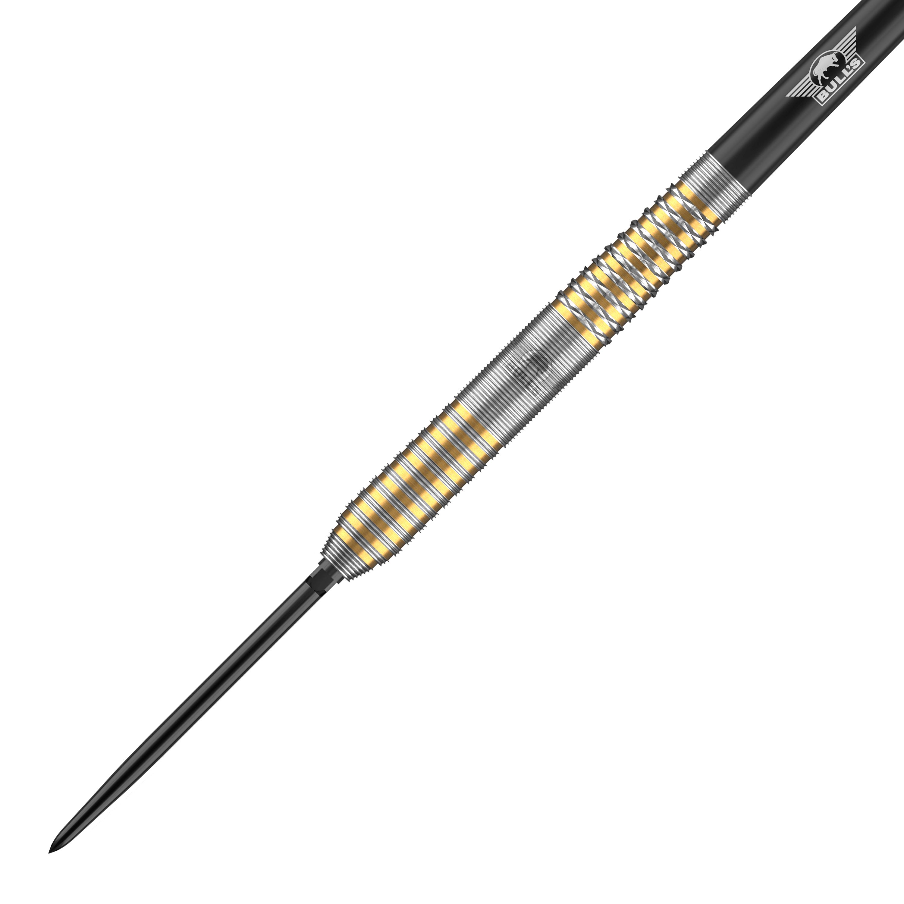 Fléchettes en acier Bulls NL Vintage Ghost Convertible Points Das Bild zeigt die Bulls NL Vintago Ghost Convertible Points Steeldarts. Es handelt sich um hochwertige Steeldarts mit auswechselbaren Spitzen.