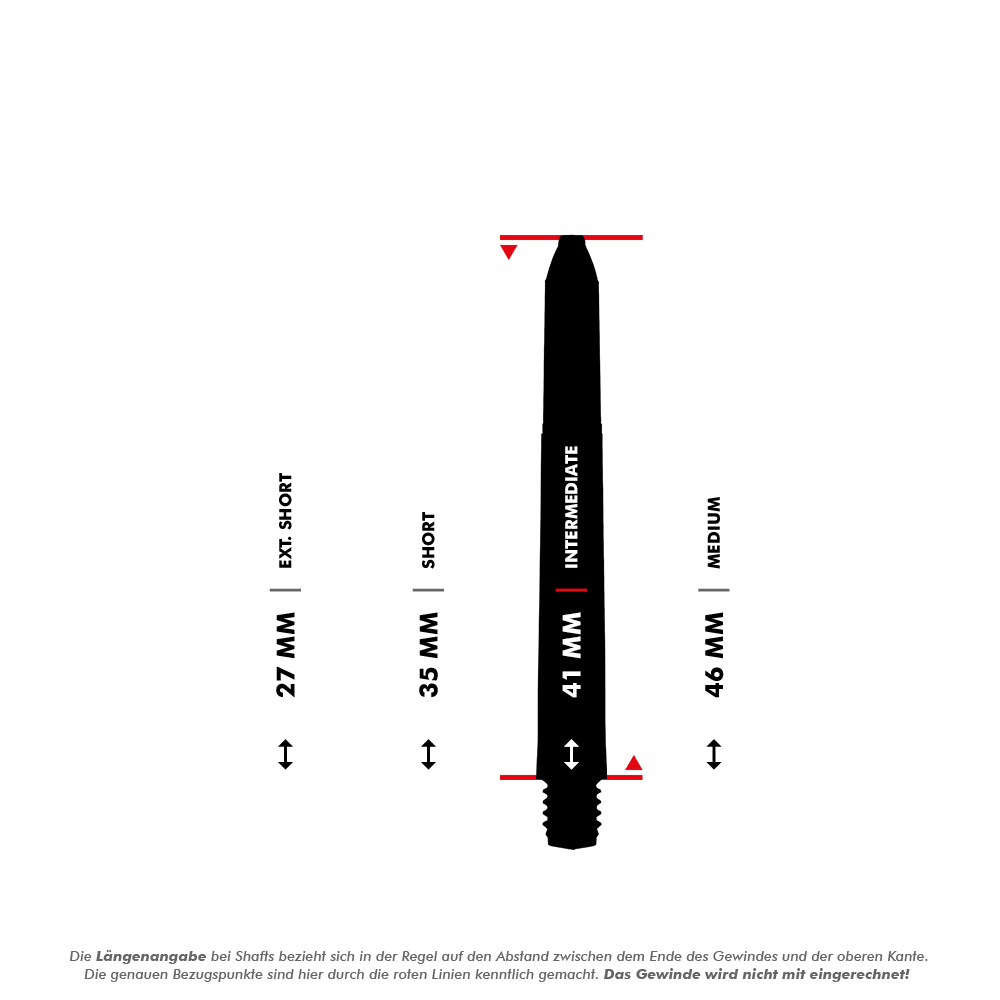 Flèches Winmau Pro Force - Blanc