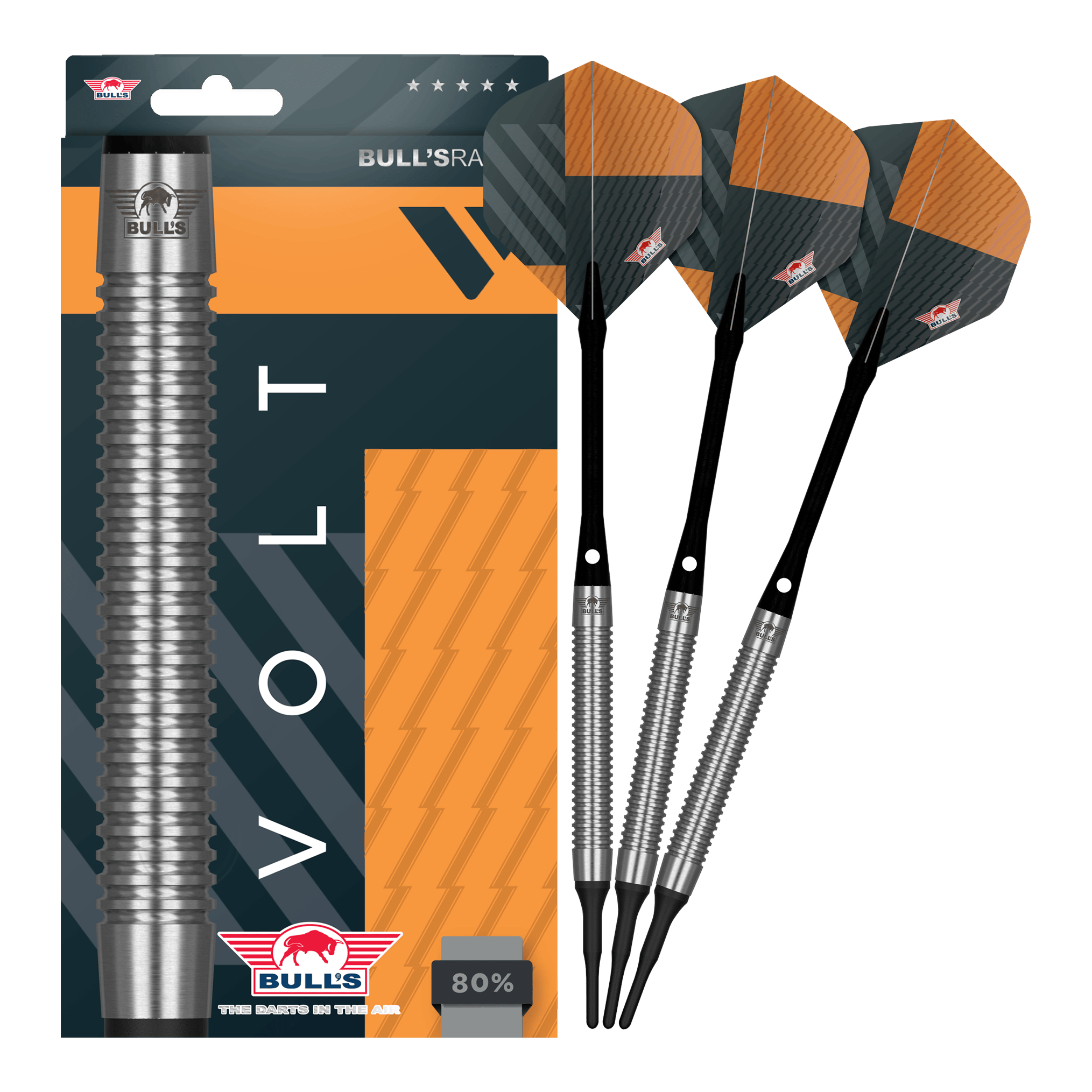 Fléchettes souples Bulls NL Volt Orange - 18 g