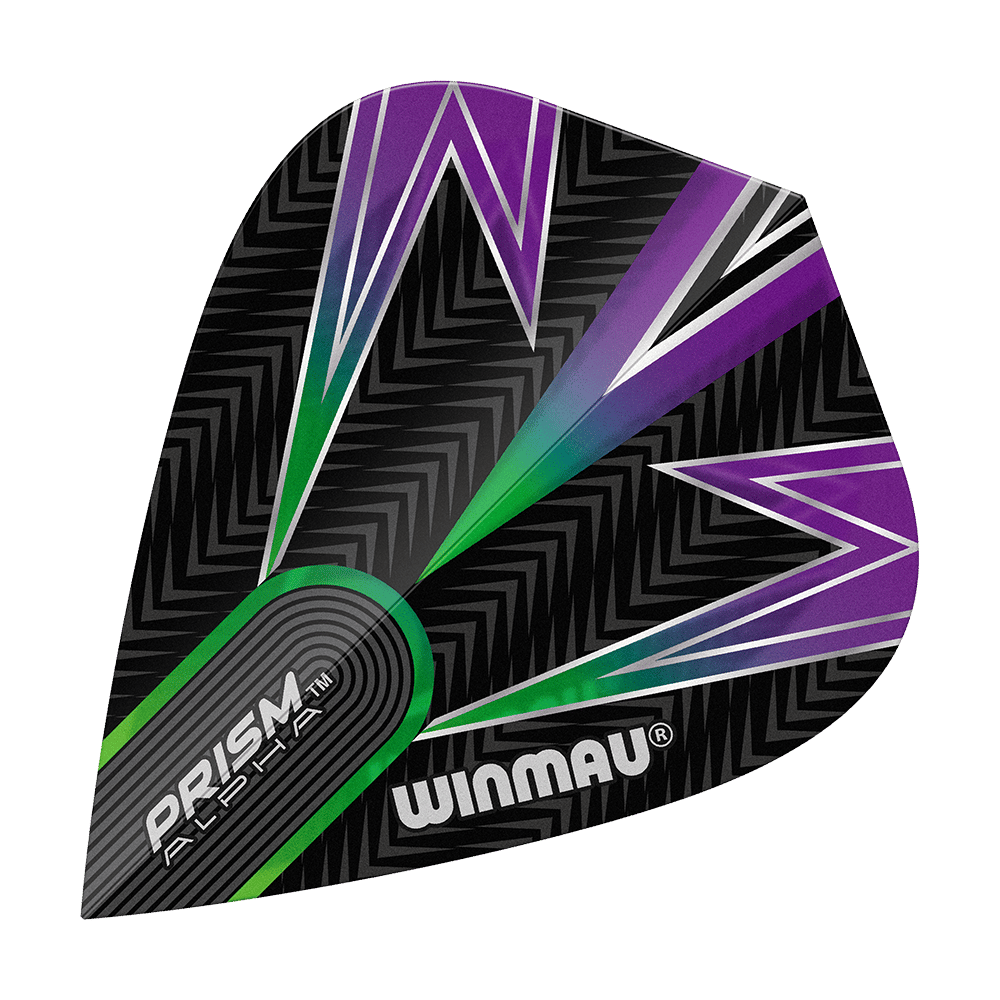 Vols de cerf-volant Winmau Alpha noir vert violet