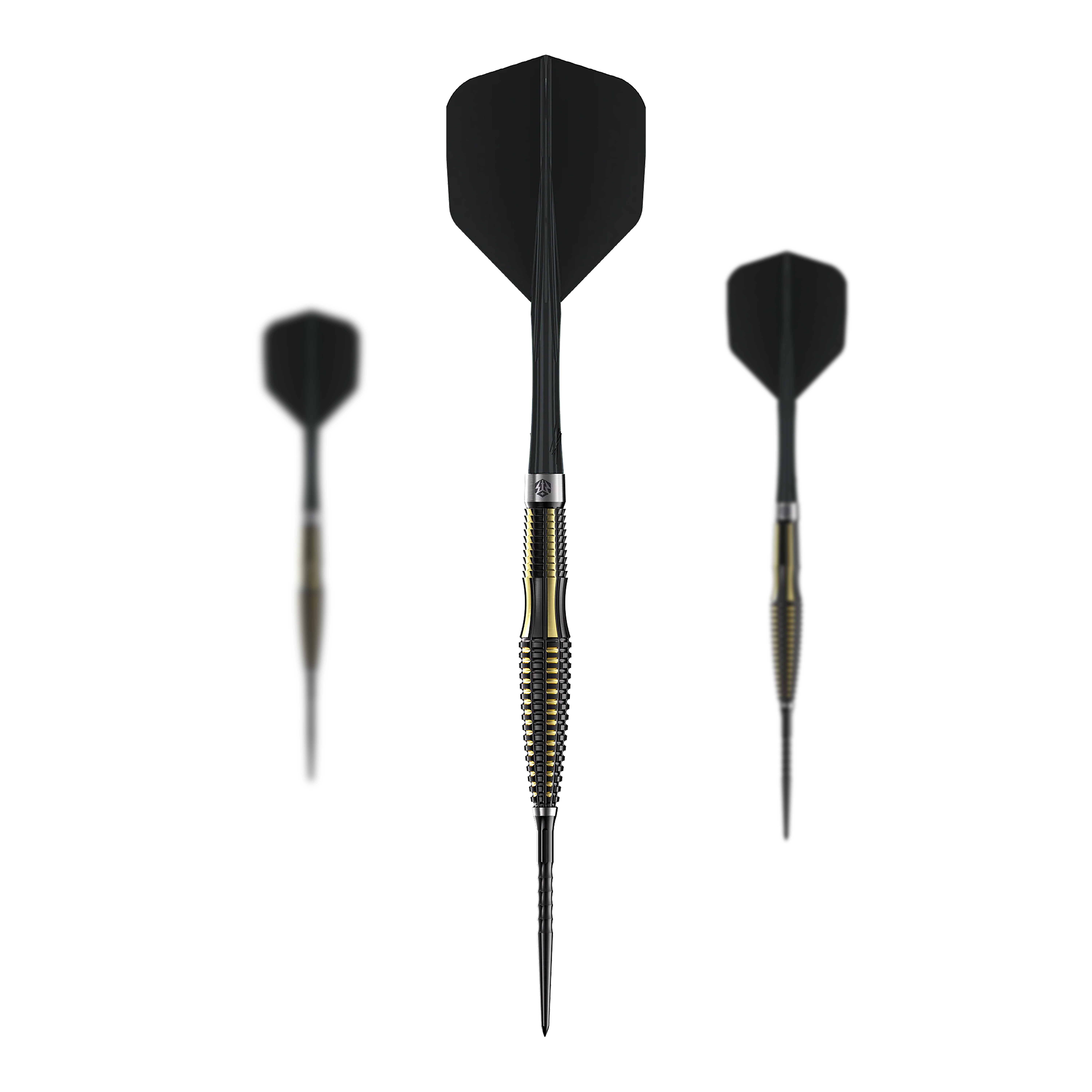 Fléchettes en acier Caliburn V-Series V1 Zu sehen ist ein Set der Caliburn V-Series V1 Steeldarts. Die Steeldarts sind besonders präzise und langlebig.