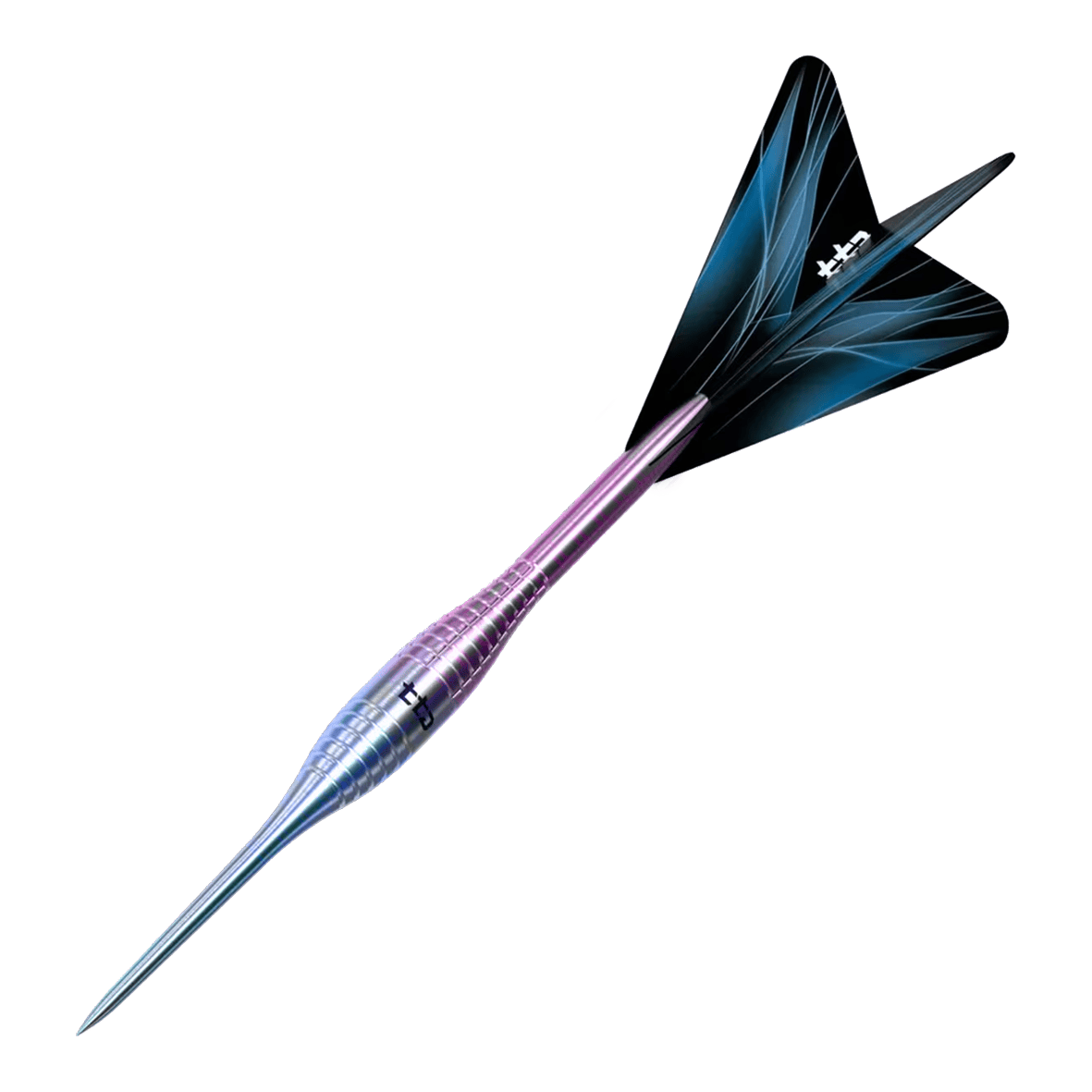 Caliburn TTD Complete Titanium T2 Rainbow Steeldarts - 6 g Gezeigt werden Caliburn TTD Complete Titanium T2 Rainbow Steeldarts - 6g. Diese Steeldarts sind aus Titan gefertigt und haben eine regenbogenfarbene Optik.