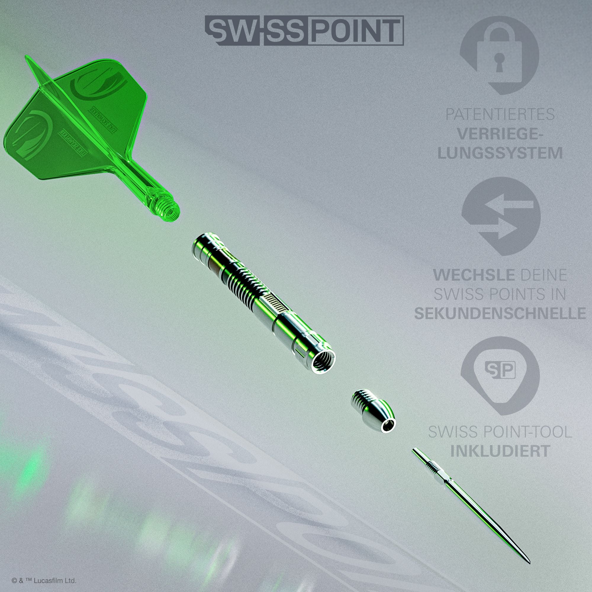 Fléchettes Target Star Wars Luke Skywalker Chevalier Jedi Sabre Laser Édition Limitée Première Édition - 24 g Hier ist das Produkt Target Star Wars Luke Skywalker The Jedi Knight Light Saber Limited Edition Steeldarts - 24g zu sehen. Die Darts sind eine Sonderedition und haben ein Star Wars-Design.