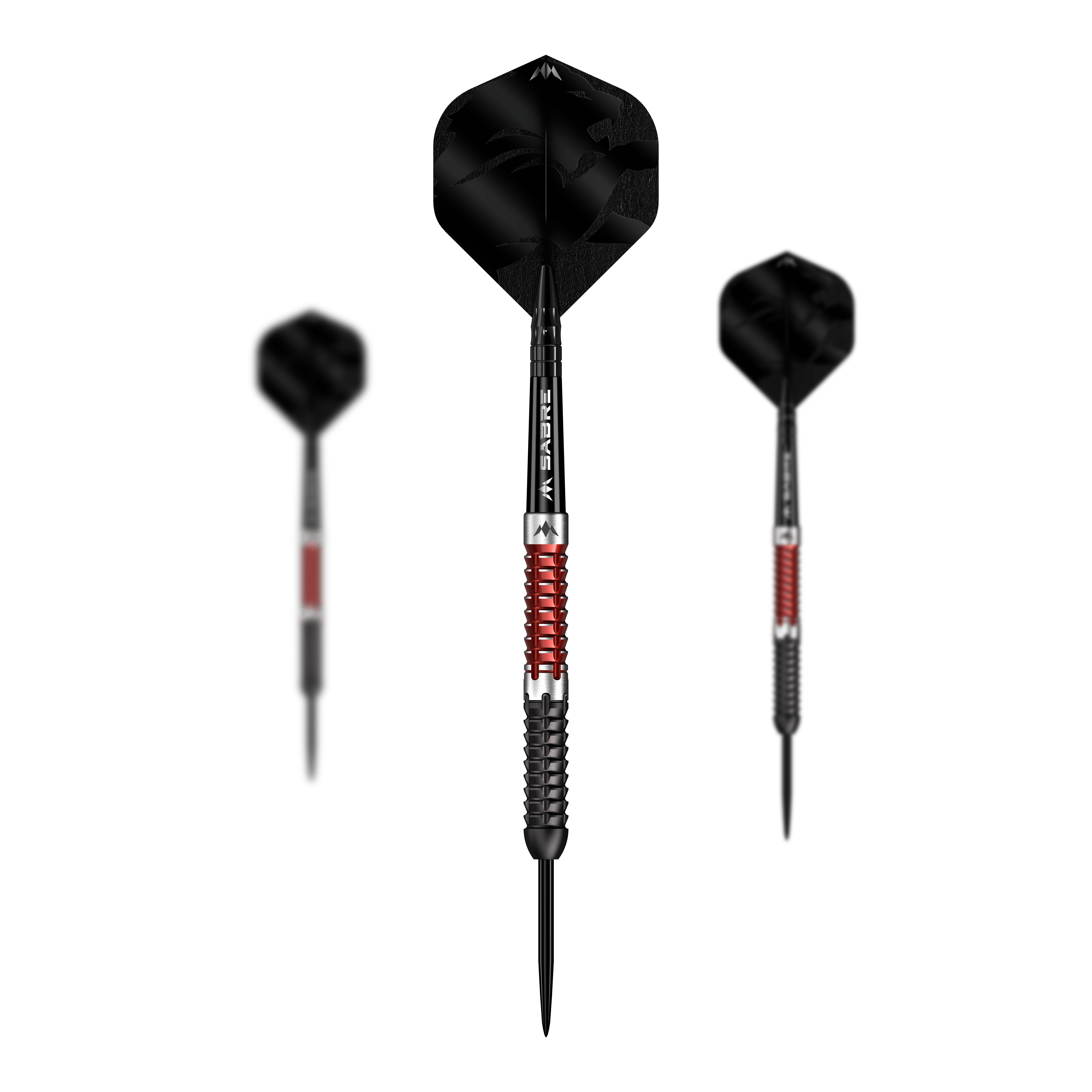 Fléchettes Mission Llew Bevan Black Red Electro Steel - 23 g Mission Llew Bevan Black Red Electro Steeldarts - 23g. Set aus schwarzen und roten Steeldarts mit 23 Gramm.