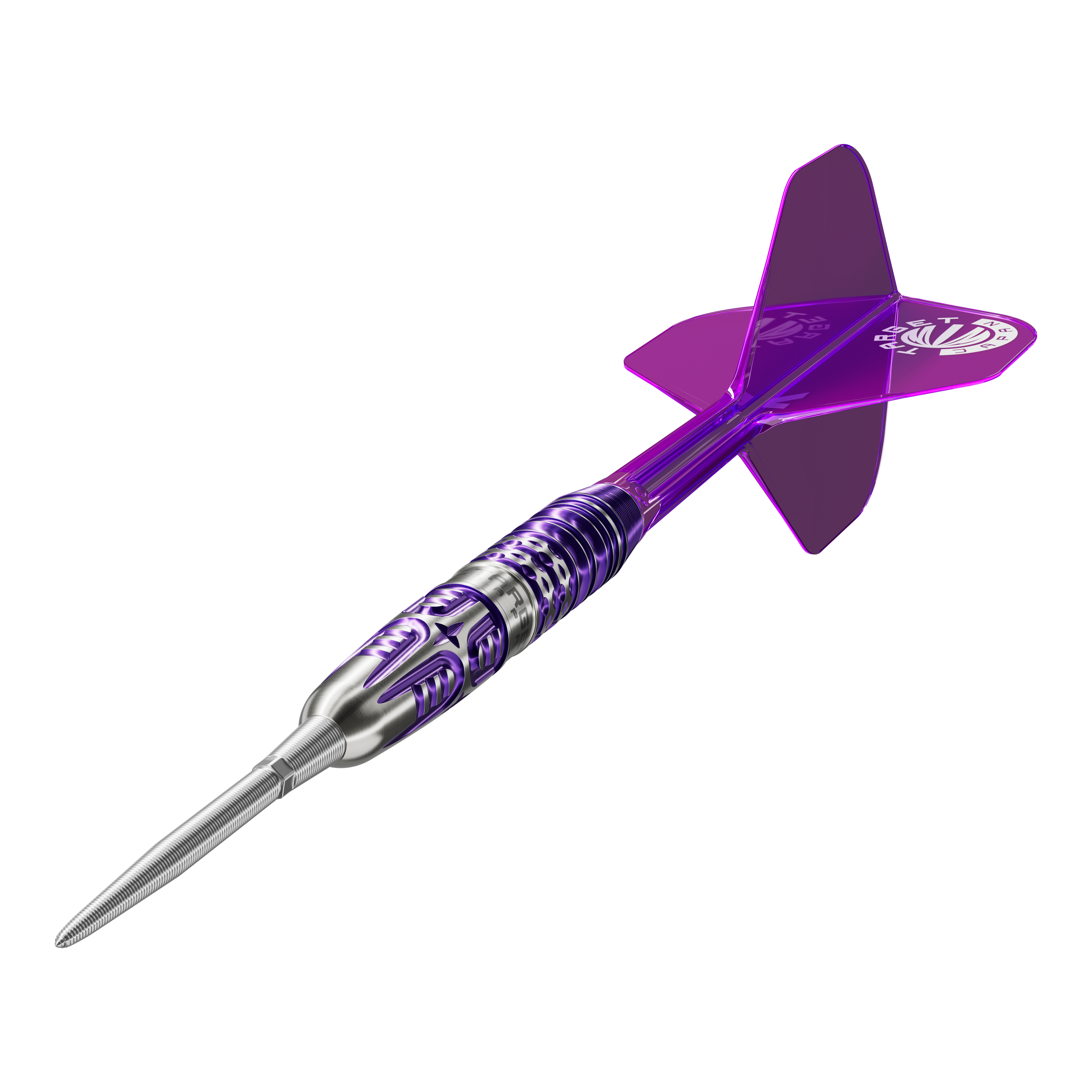 Das Produkt Target Japan Endeavour Kasumi Sato GEN3 Swiss Point Steeldarts ist abgebildet. Die Aufnahme hebt das Design der Darts hervor.