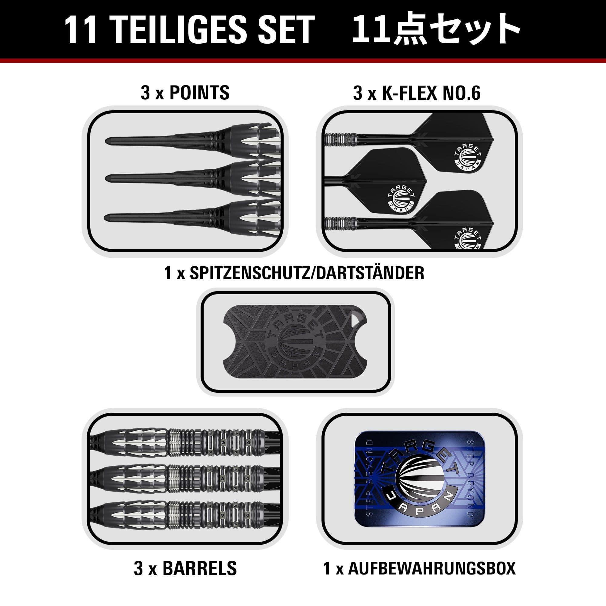 Fléchettes souples Target Japan Pyro GEN12 - 17 g 