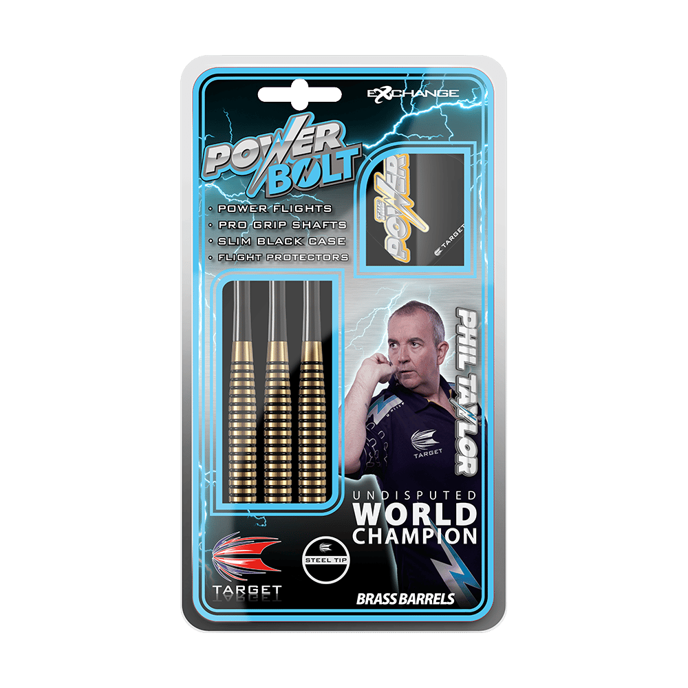 Fléchettes en acier Target Phil Taylor Power Bolt - 24 g