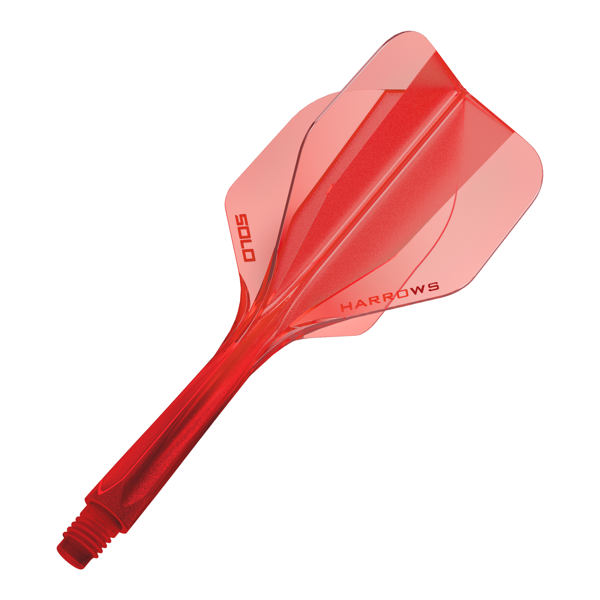 Système de flèche Harrows Solo No6 - Rouge Das Bild zeigt das Harrows Solo No6 Flight-Shaft-System in Rot. Es handelt sich um einen Teil eines Dartpfeils, der zur Verbindung von Shaft und Flight dient.