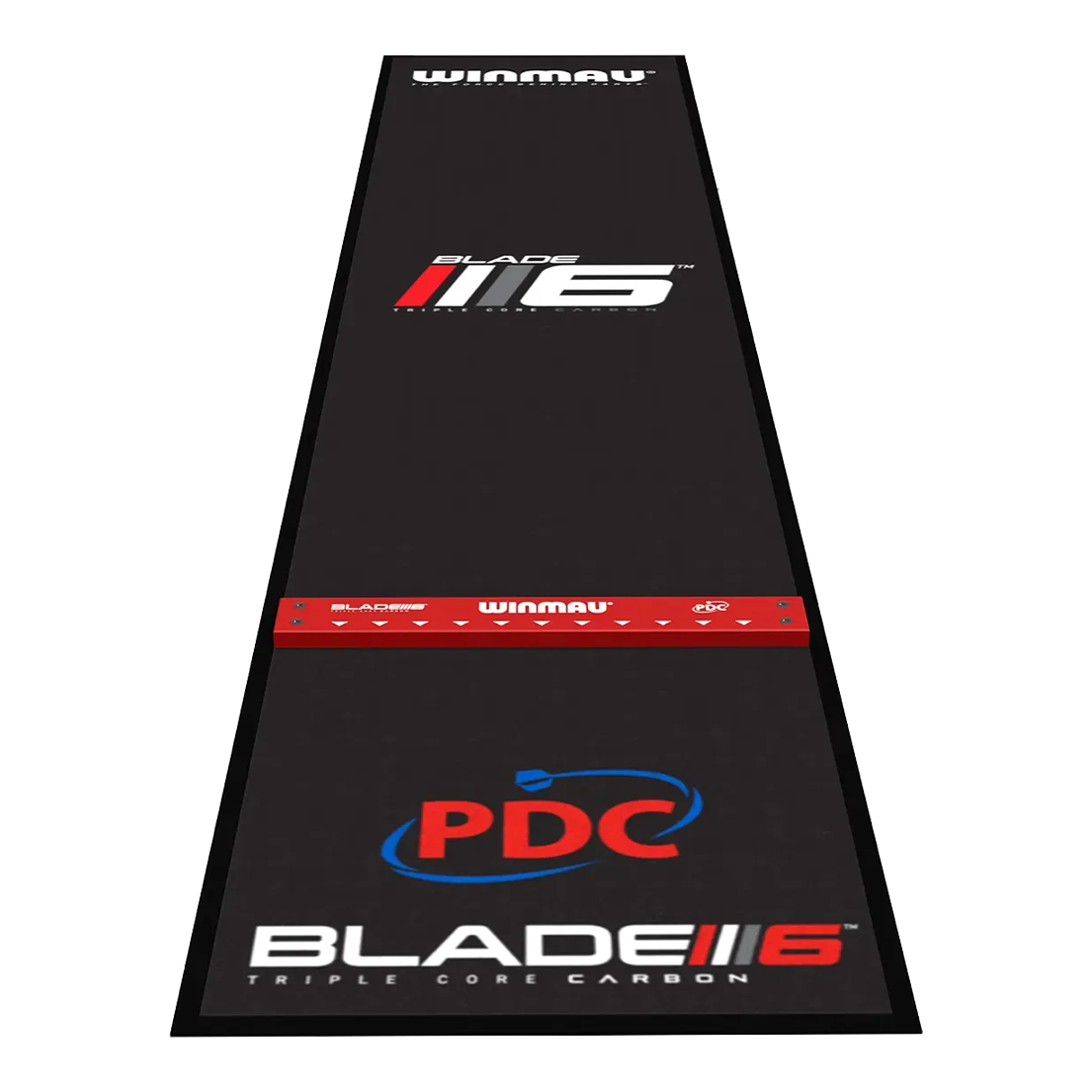 Tapis de fléchettes souple Winmau Pro Zone Precision Blade 6 Das Bild zeigt die Winmau Pro Zone Precision Blade 6 Soft Dartmatte. Diese Dartmatte bietet einen optimalen Schutz für den Boden beim Dartspielen.