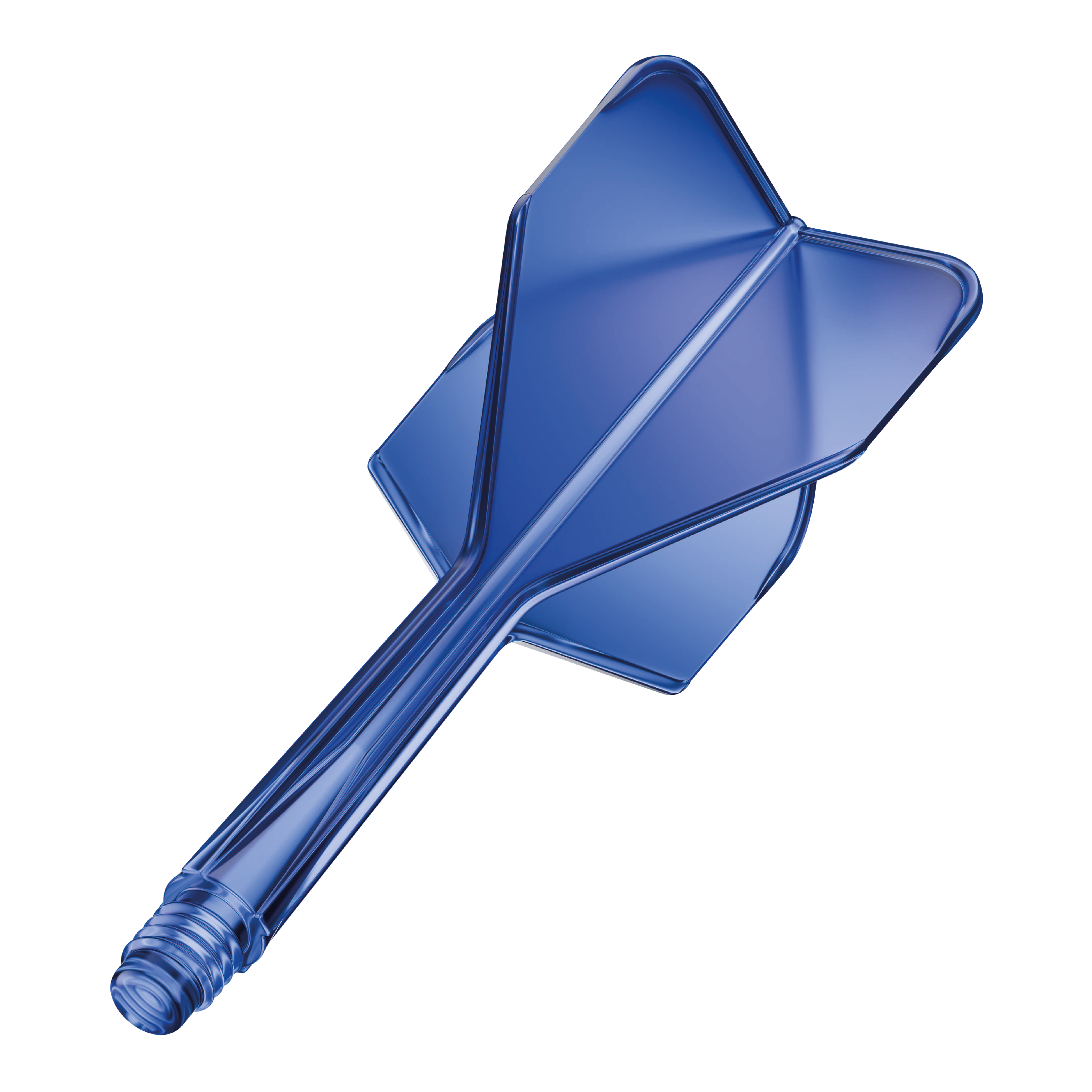 Système d'arbre de vol GOAT A1R n° 6 - Bleu Das Bild zeigt das Produkt "GOAT A1R No6 Flight-Shaft-System" in Blau. Es handelt sich um einen einteiligen Flight-Shaft für Darts.