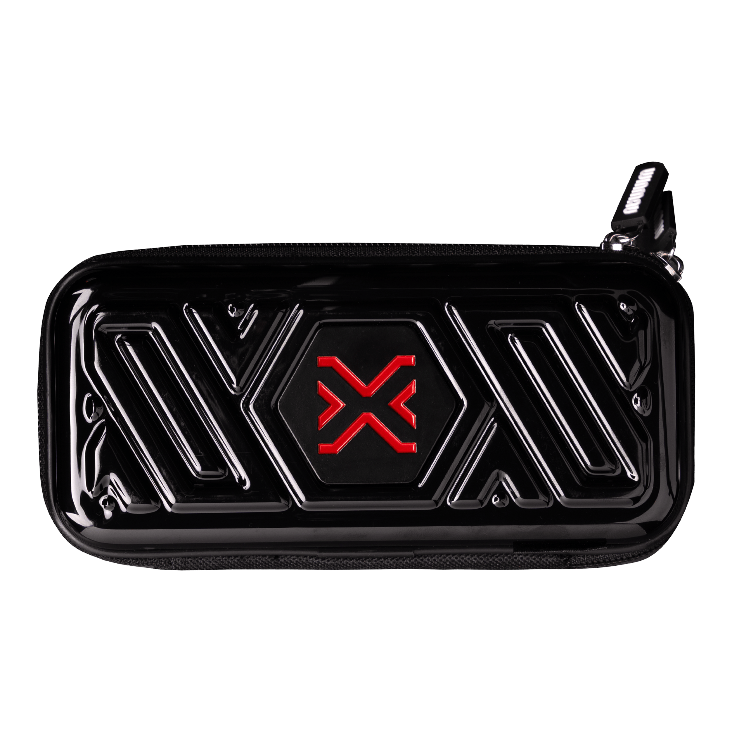 Portefeuille à fléchettes Winmau Blade X Armor G1 Auf dem Bild befindet sich der Artikel 8534_Winmau_Blade_X_Armor_G1_Dartwallet_1. Es scheint ein Produkt aus dem Dartbereich zu sein.