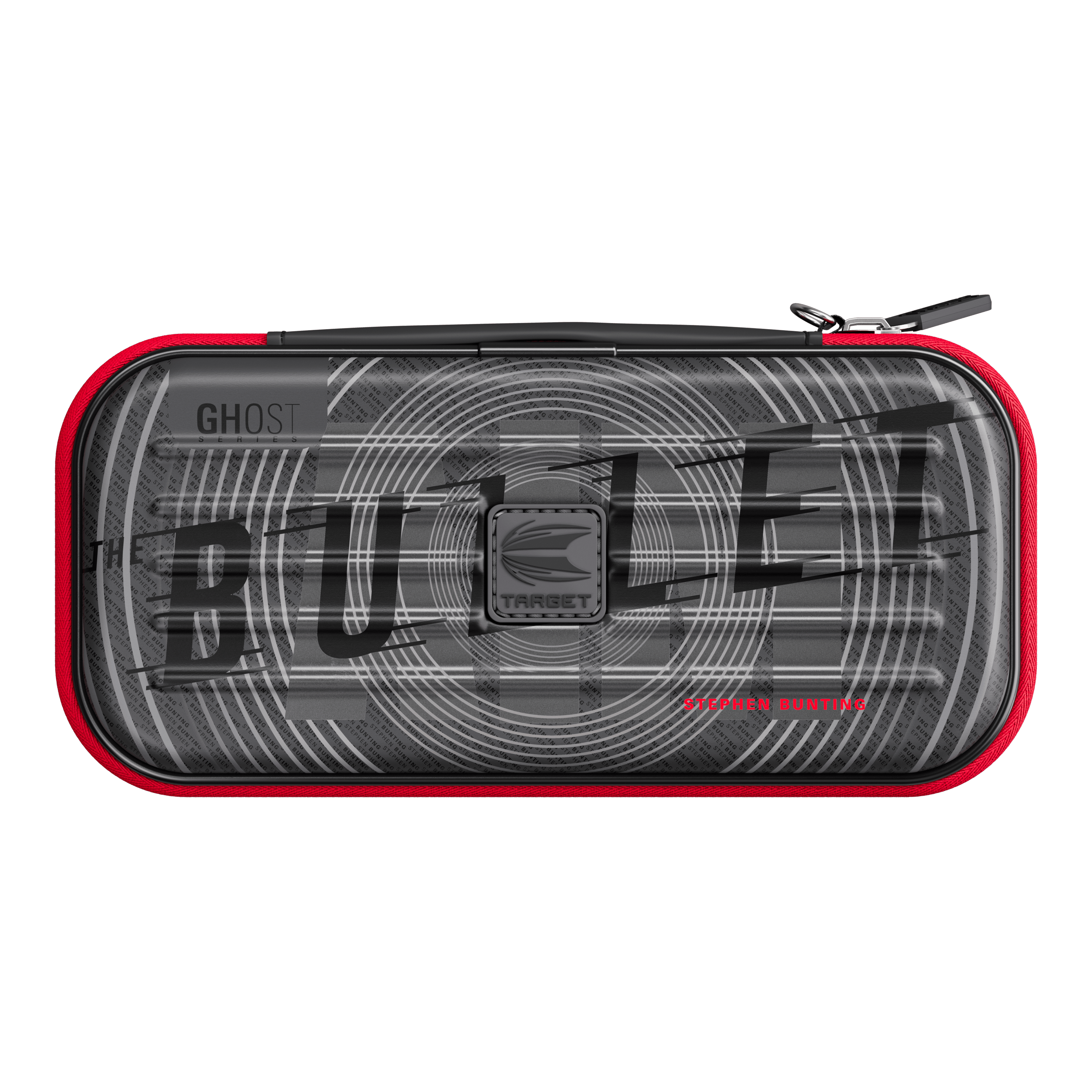 Étui à fléchettes Stephen Bunting de la série Takoma Ghost Das Foto zeigt das Takoma Ghost Series Stephen Bunting Dartcase. Es ist ein robustes Dartcase für Darts-Zubehör.