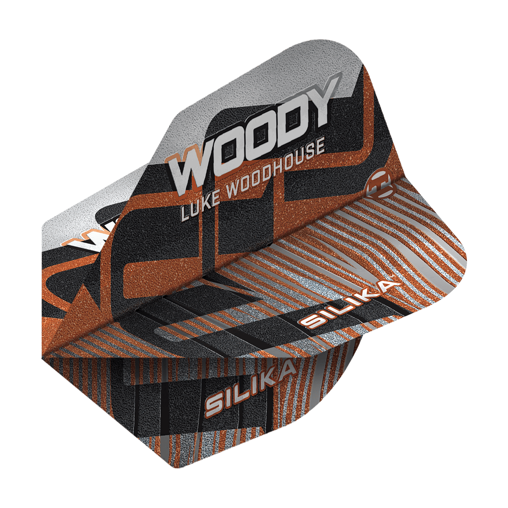 Harrows Silica Luke Woodhouse Série 3 N°6 Vols Dieses Bild zeigt Harrows Silika Luke Woodhouse Series 3 No6 Flights. Es ist ein Dart Flight für professionelle Spieler.