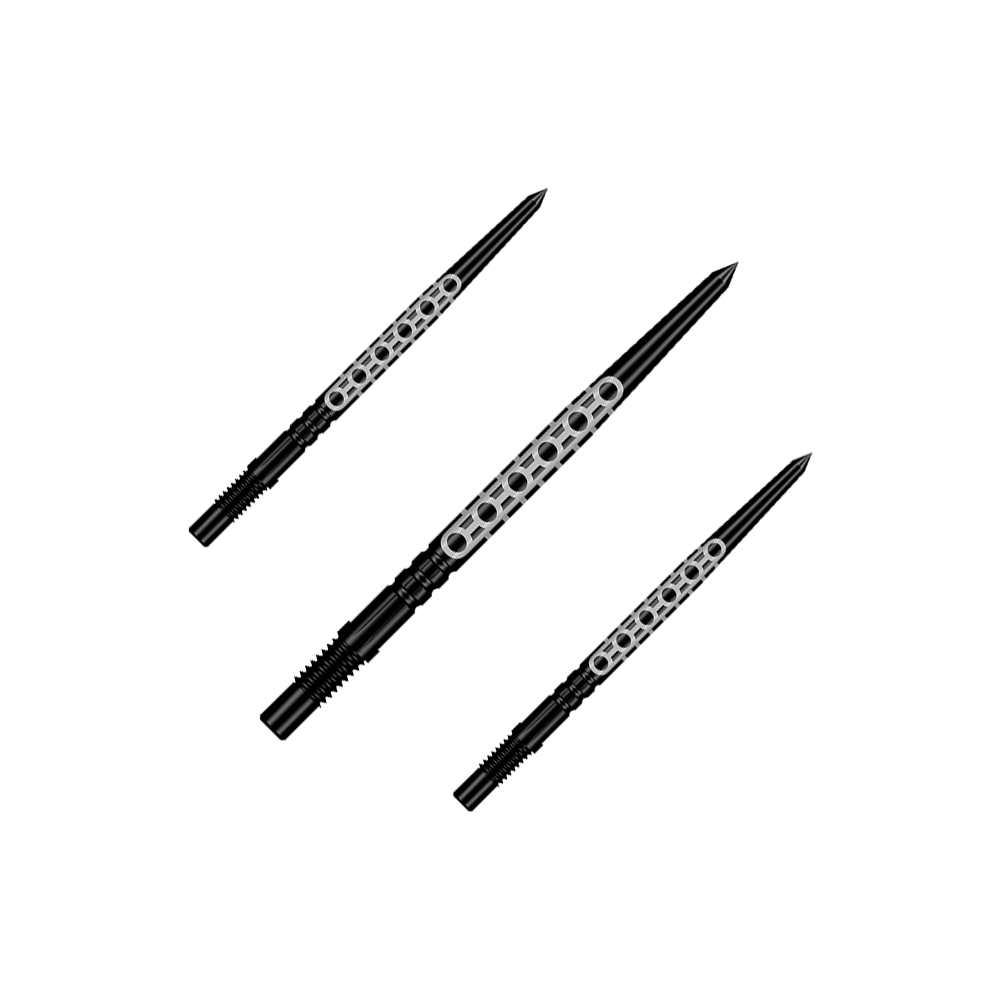Pointes de fléchettes Shot Turbo Point Goths - Noires