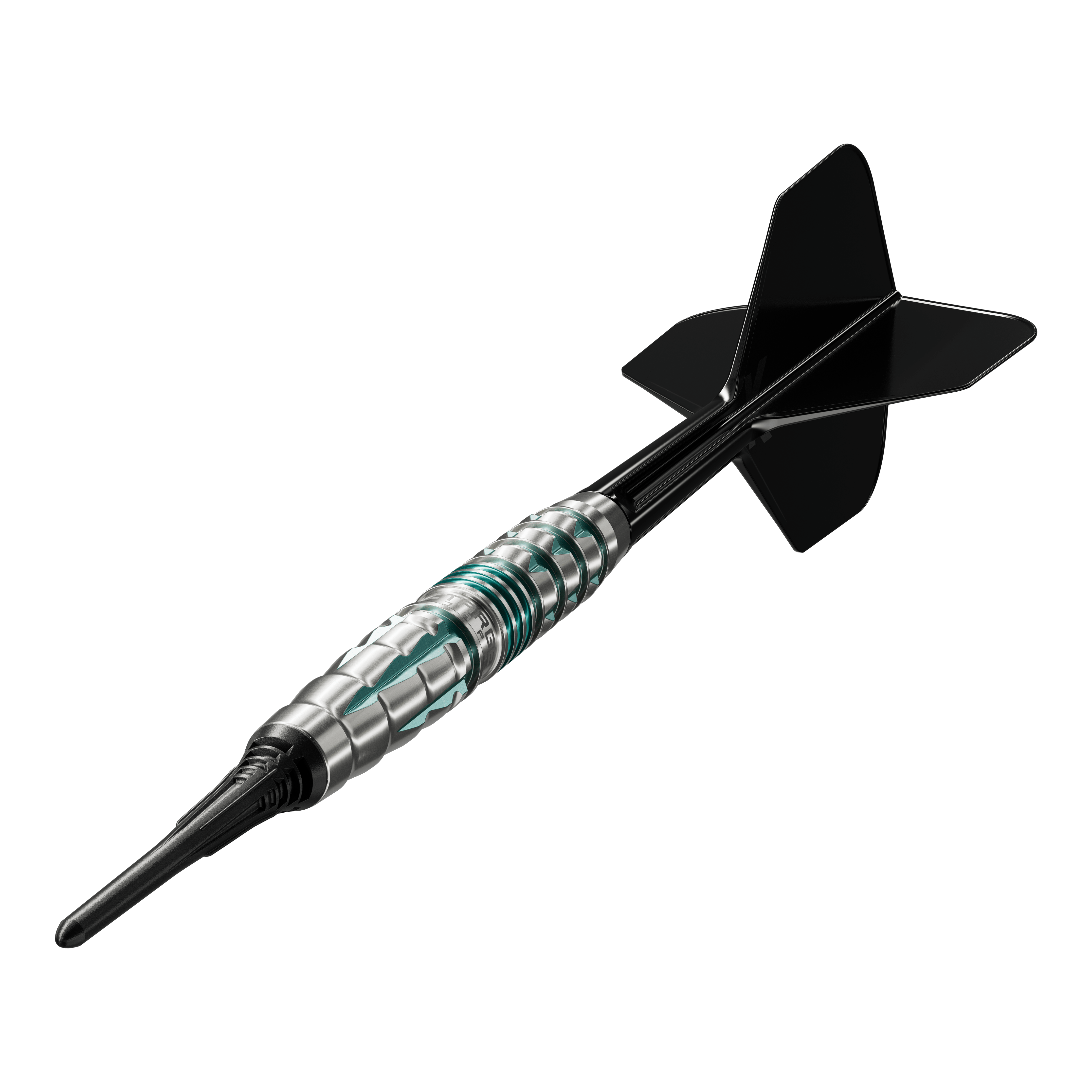 Fléchettes souples Target Black Marque Pierce - 18,5 g Auf dem Foto ist das Produkt Target Black Marque Pierce Softdarts - 18,5g zu sehen. Diese Darts haben ein elegantes Design und eignen sich ideal für Softdart-Liebhaber.