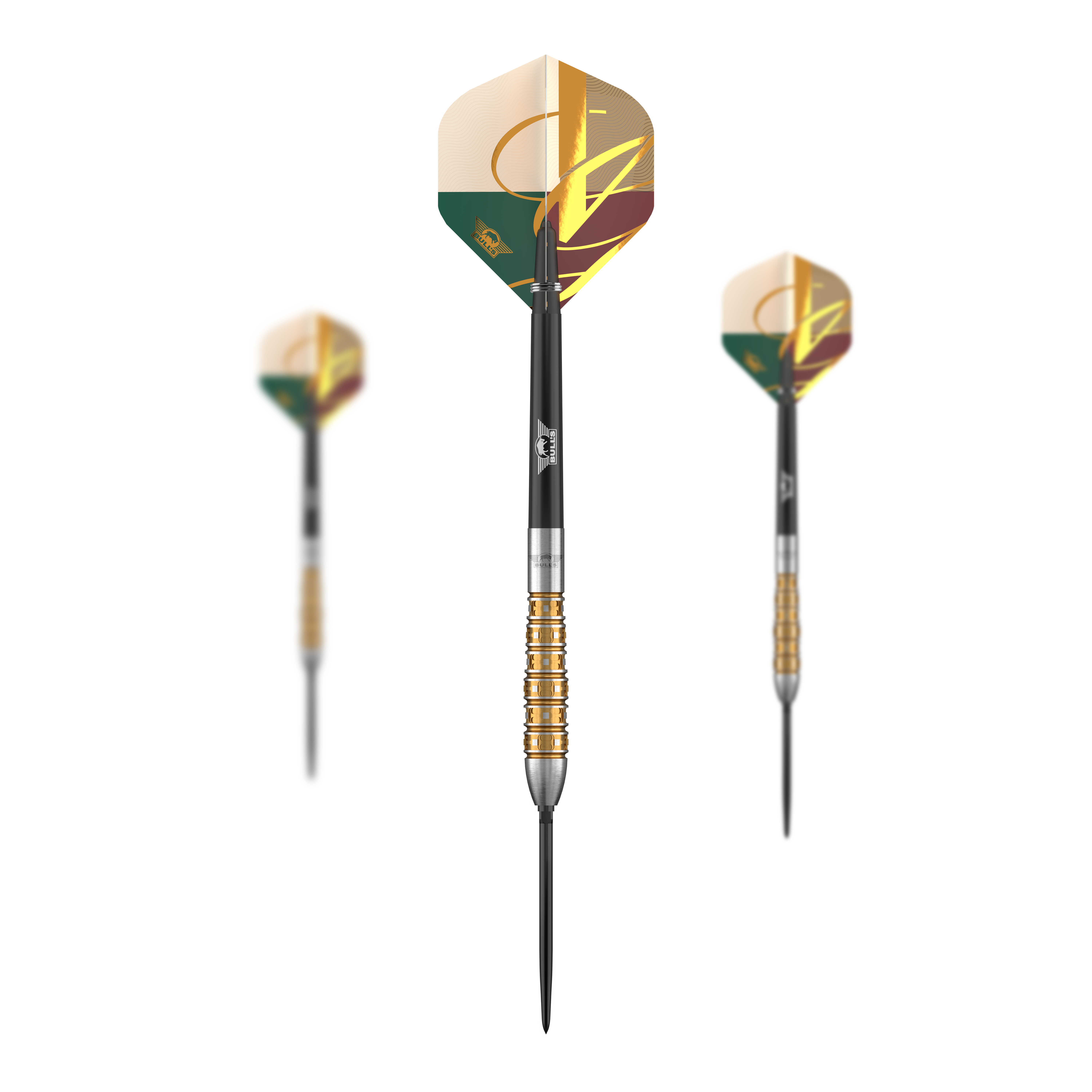 Fléchettes en acier Bulls NL Vintage Bomb Convertible Points Das Foto zeigt ein Set der Bulls NL Vintago Bomb Convertible Point Steeldarts. Dieses Produkt ist für Dartspieler konzipiert.