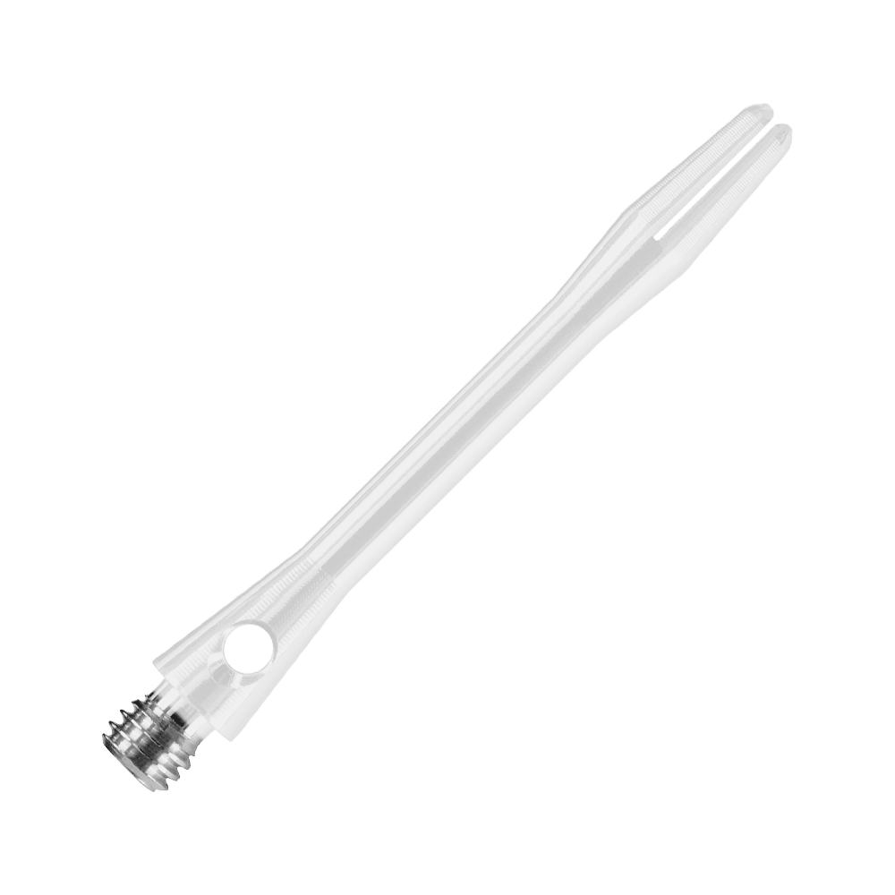 HR373_Harrows_Keramic_Shafts_Weiss_41mm_2 Das Bild zeigt einen weißen Keramic Shaft von Harrows. Es handelt sich um einen Schaft für Dartpfeile mit einem glänzenden, glatten Design.