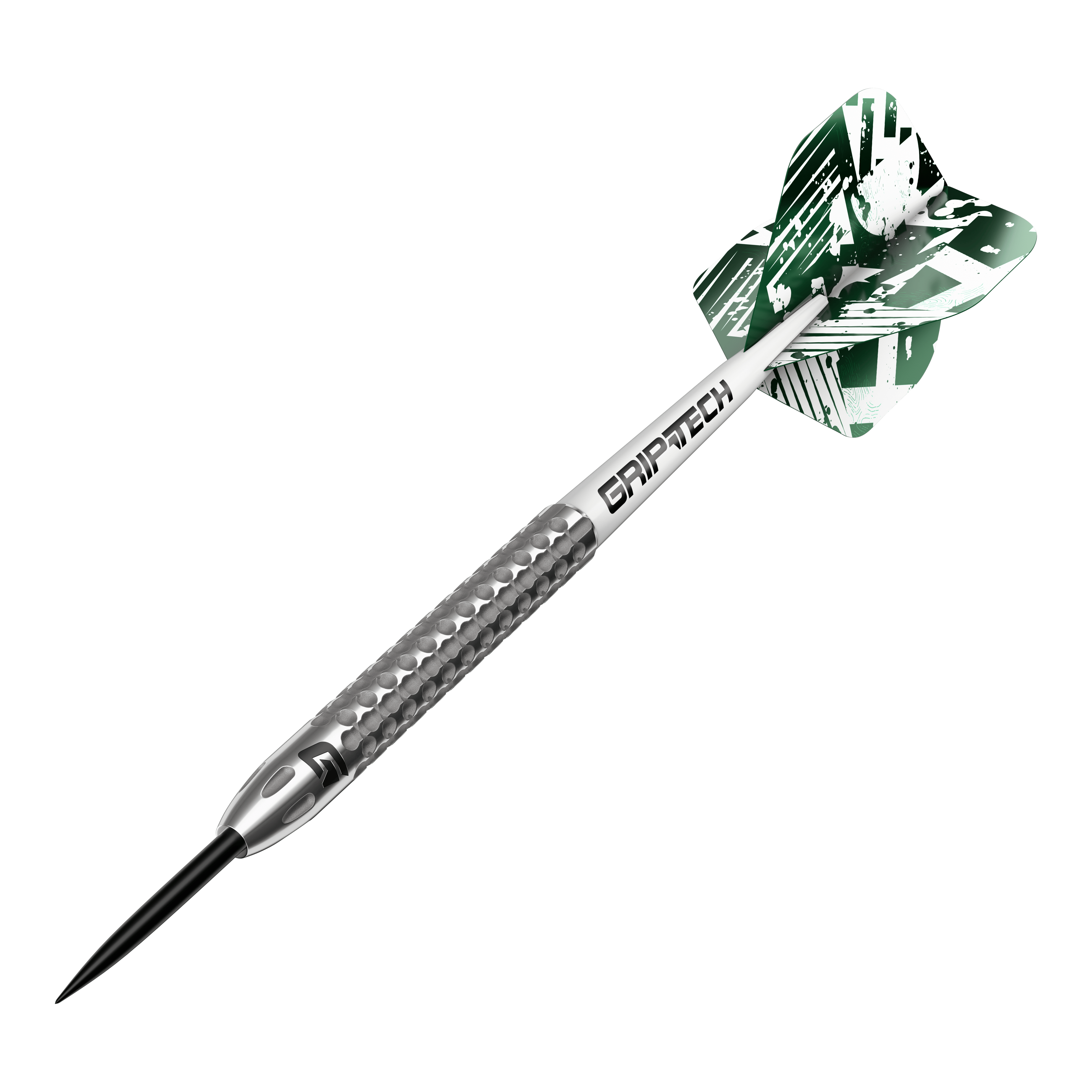 Fléchettes GOAT Fairway V2 en acier tungstène GOAT Fairway V2 Tungsten Steeldarts sind in einer Reihe abgebildet. Das Design betont die schlanke Form.