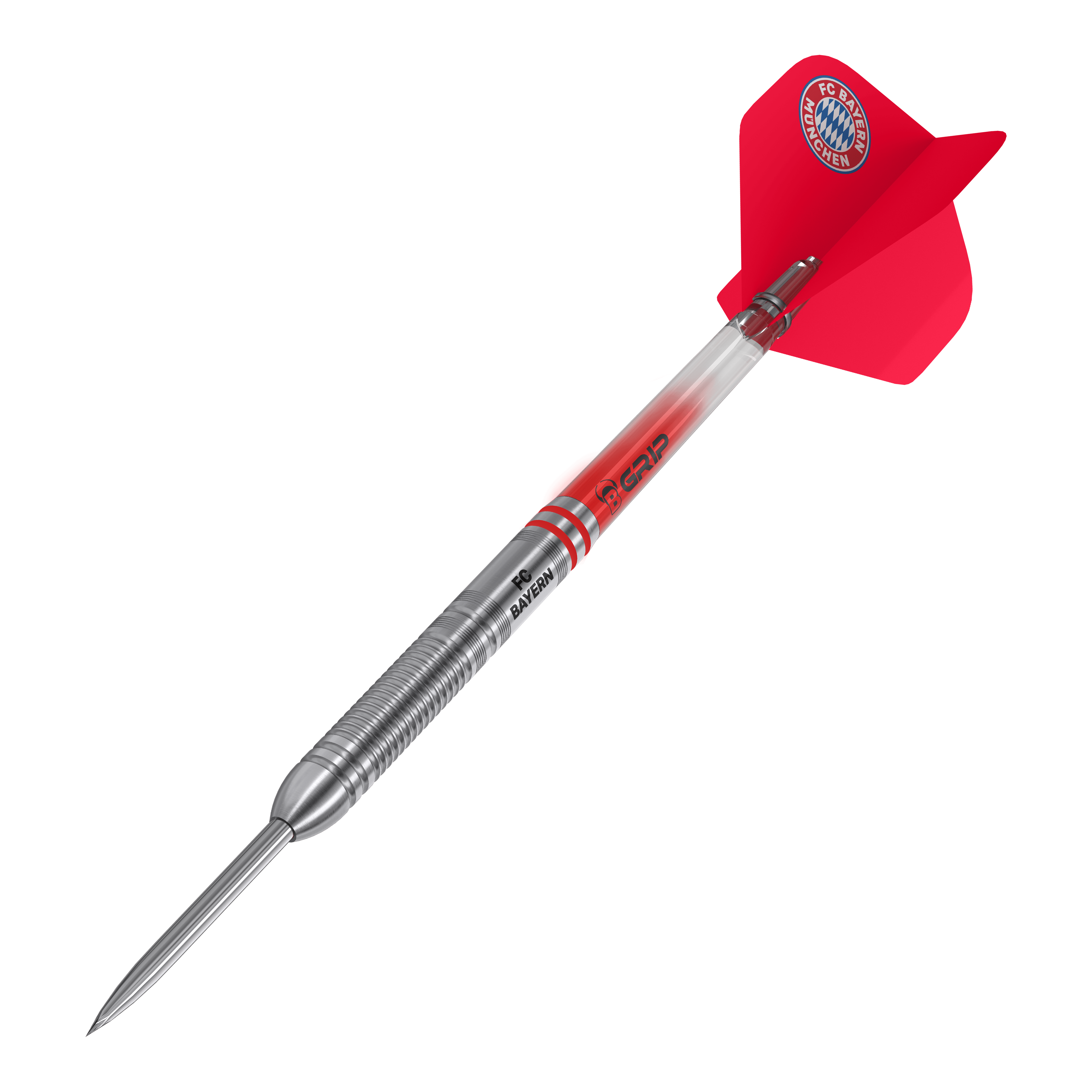 Fléchettes en acier tungstène Bulls FC Bayern Munich Abgebildet sind die Bulls FC Bayern München Tungsten Steeldarts. Die Darts sind besonders für Fans des FC Bayern gestaltet.