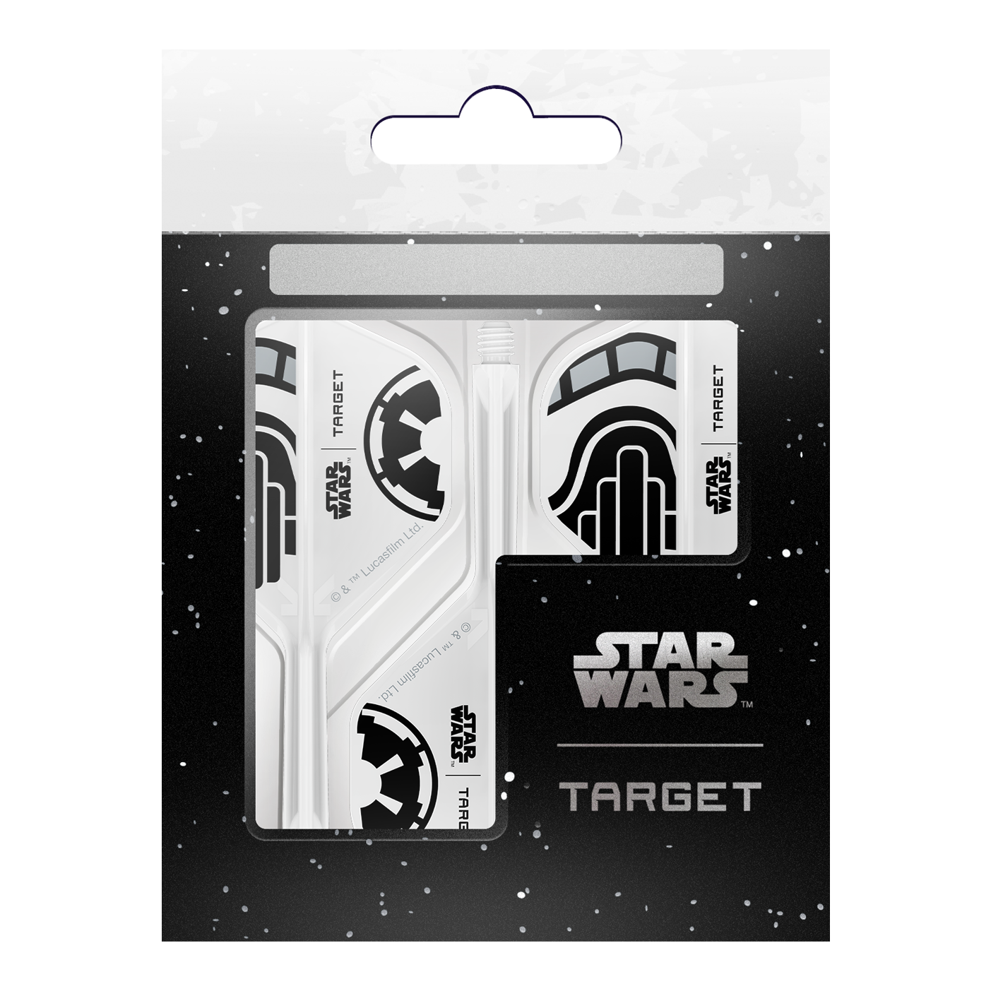 Target Star Wars K-Flex Stormtrooper No2 Vols Standard Target Star Wars K-Flex Stormtrooper No2 Standard Flights. Standard-Dartsflights mit Stormtrooper-Motiv inspiriert von Star Wars.