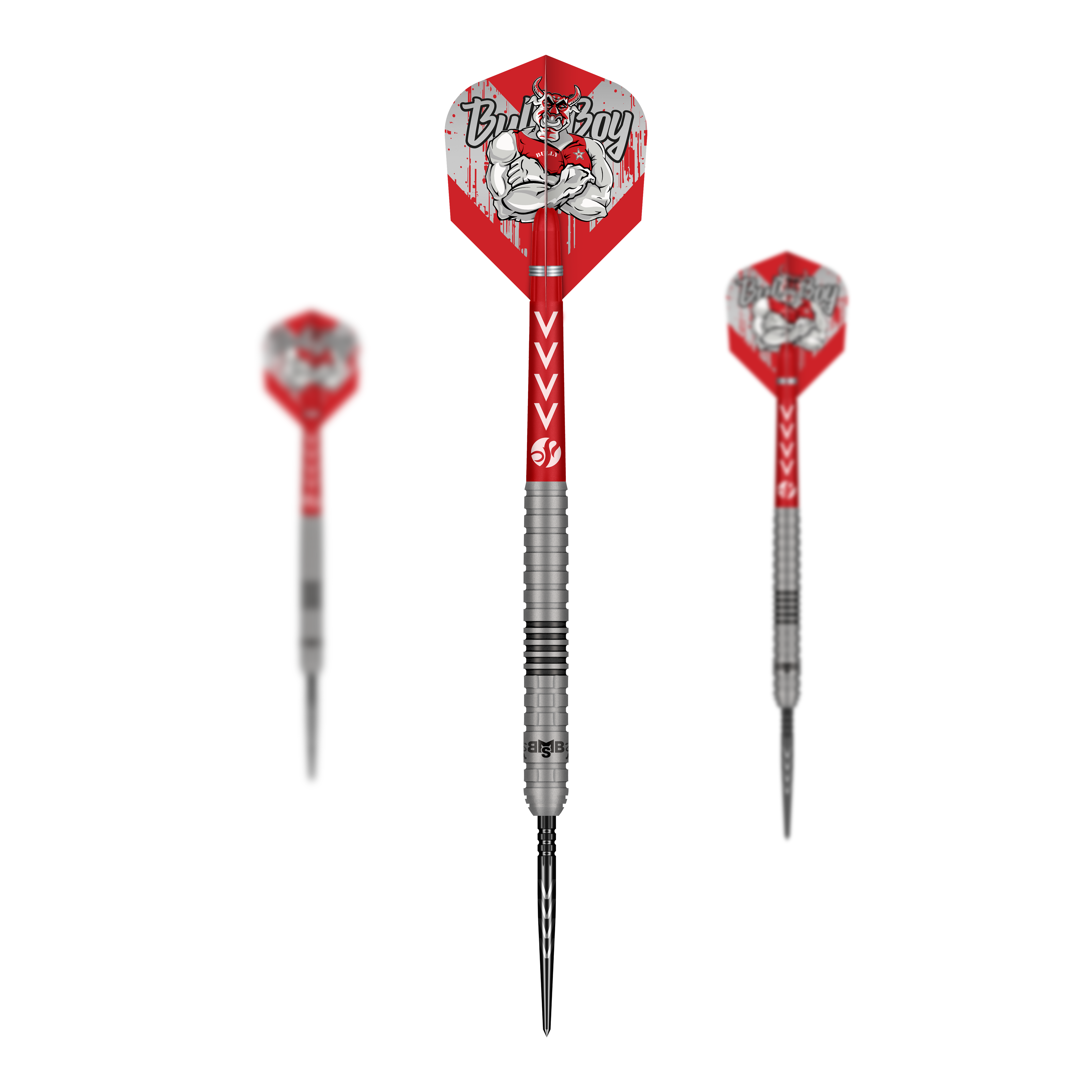 Fléchettes en acier Michael Smith Series 2 Turbo Point Das Bild zeigt ein Set der Shot Michael Smith Series 2 Turbo Point Steeldarts. Das Set ist geeignet für alle Dartspieler.