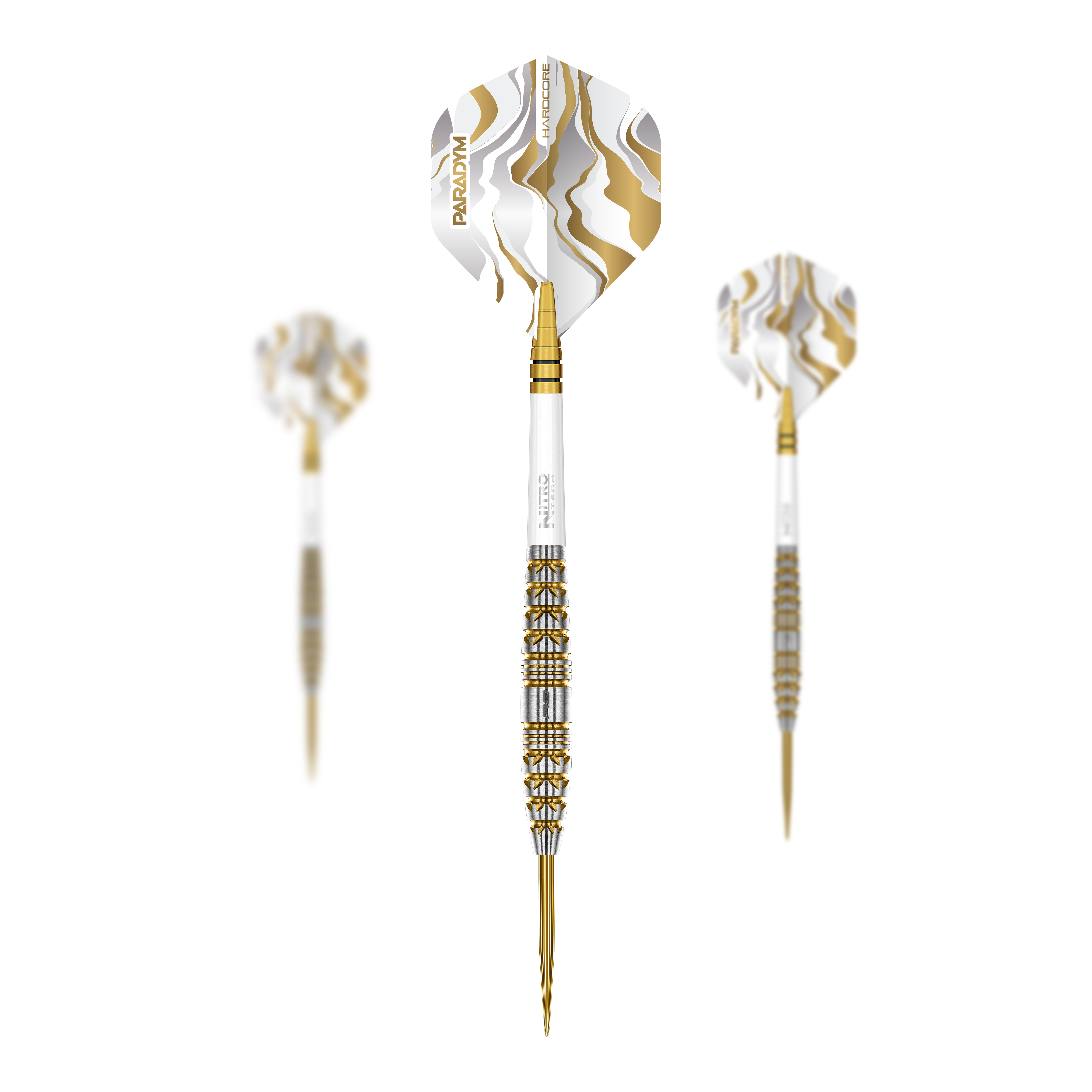 Fléchettes en acier Red Dragon Paradym Gold Torpedo Zu sehen ist das Set der Red Dragon Paradym Gold Torpedo Steeldarts. Dieses Produkt besteht aus mehreren hochwertigen goldenen Steeldarts.