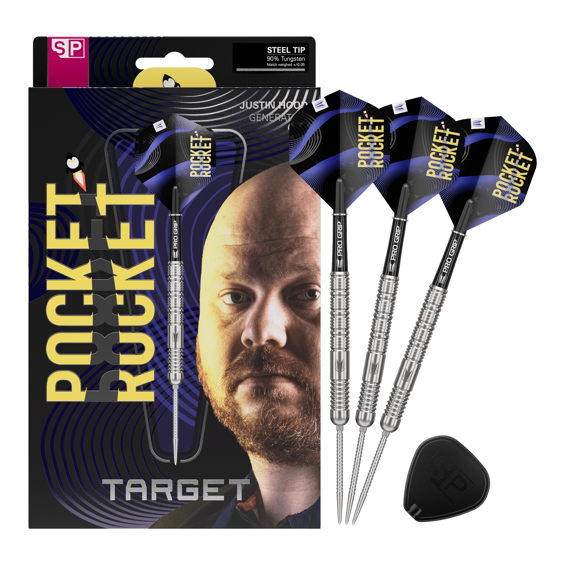 Fléchettes en acier Target Justin Hood Swiss Points - 23 g Fléchettes en acier Target Justin Hood Swiss Points - 23 g