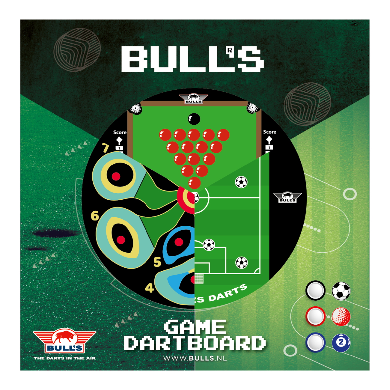 Jeu de fléchettes de football Bulls NL