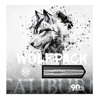 Zu sehen ist der Caliburn Wolfpack W6 Steeldart mit einem Gewicht von 22 Gramm. Das Produkt eignet sich besonders für präzises Dartspiel.