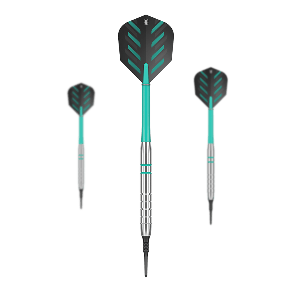 Target Rob Cross Silver Voltage Softdarts - 18g Target Rob Cross Silver Voltage Softdarts – 18g einzeln sichtbar. Die Darts sind parallel ausgelegt.