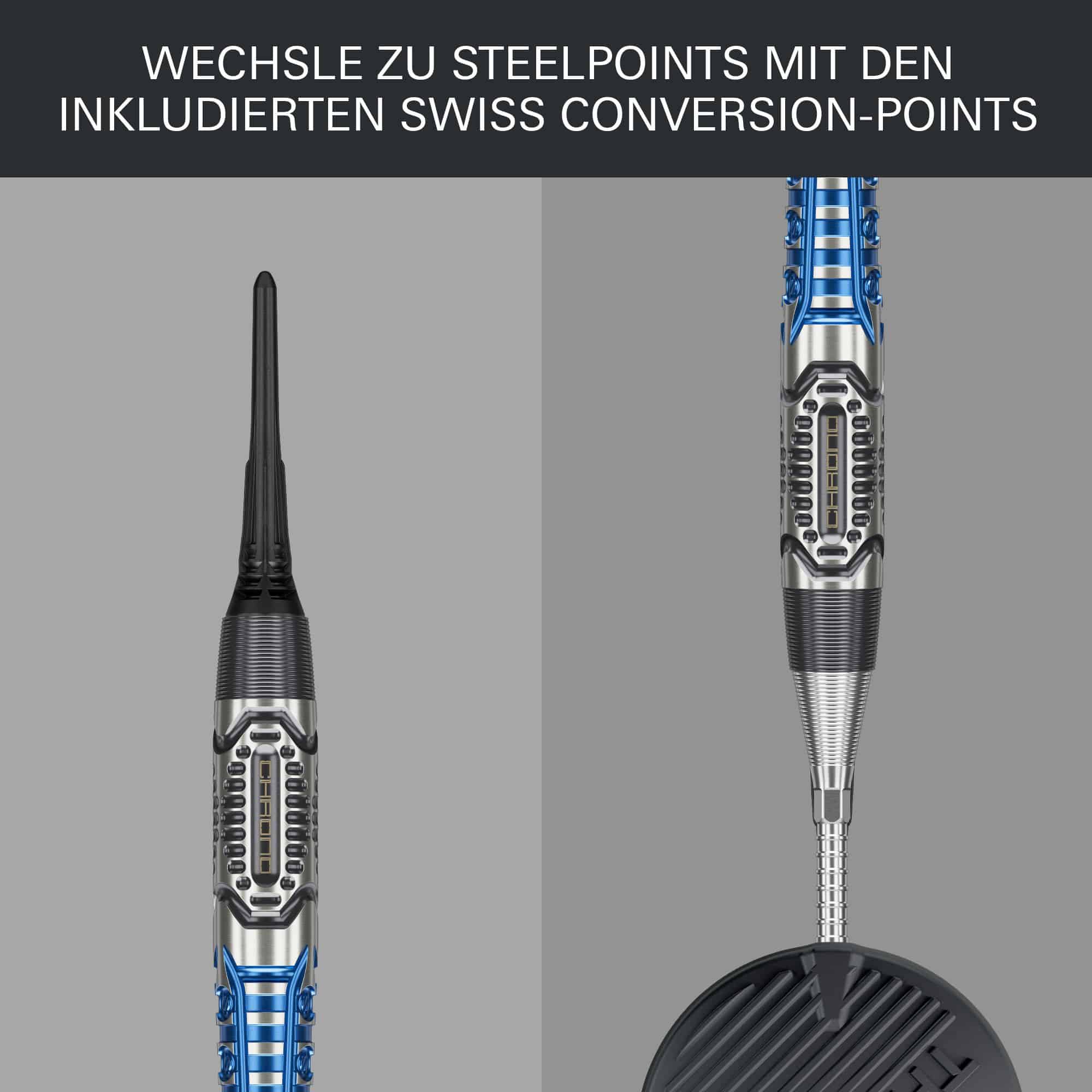 Fléchettes souples Target Phil Taylor Power X Chrono Zu sehen sind die Target Phil Taylor Power X Chrono Softdarts. Diese Darts tragen den Namen des legendären Spielers Phil Taylor.
