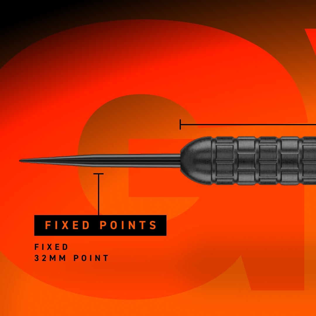 Winmau Gian Van Veen Core Brass Steeldards - 21g Auf dem Bild ist Winmau Gian Van Veen Core Brass Steeldarts mit 21 Gramm abgebildet. Der Fokus liegt auf der Detailansicht des Dartpfeils.