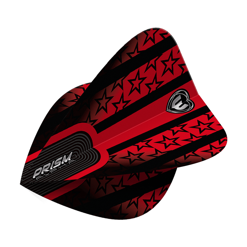 Vols de cerf-volant Winmau Alpha Red Black Stars