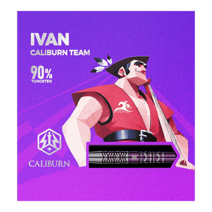 Caliburn Awakening Ivan Softdarts - 20 g Das Bild stellt die Caliburn Awakening Ivan Softdarts - 20g dar. Diese Darts sind optimal für Softdart-Enthusiasten.