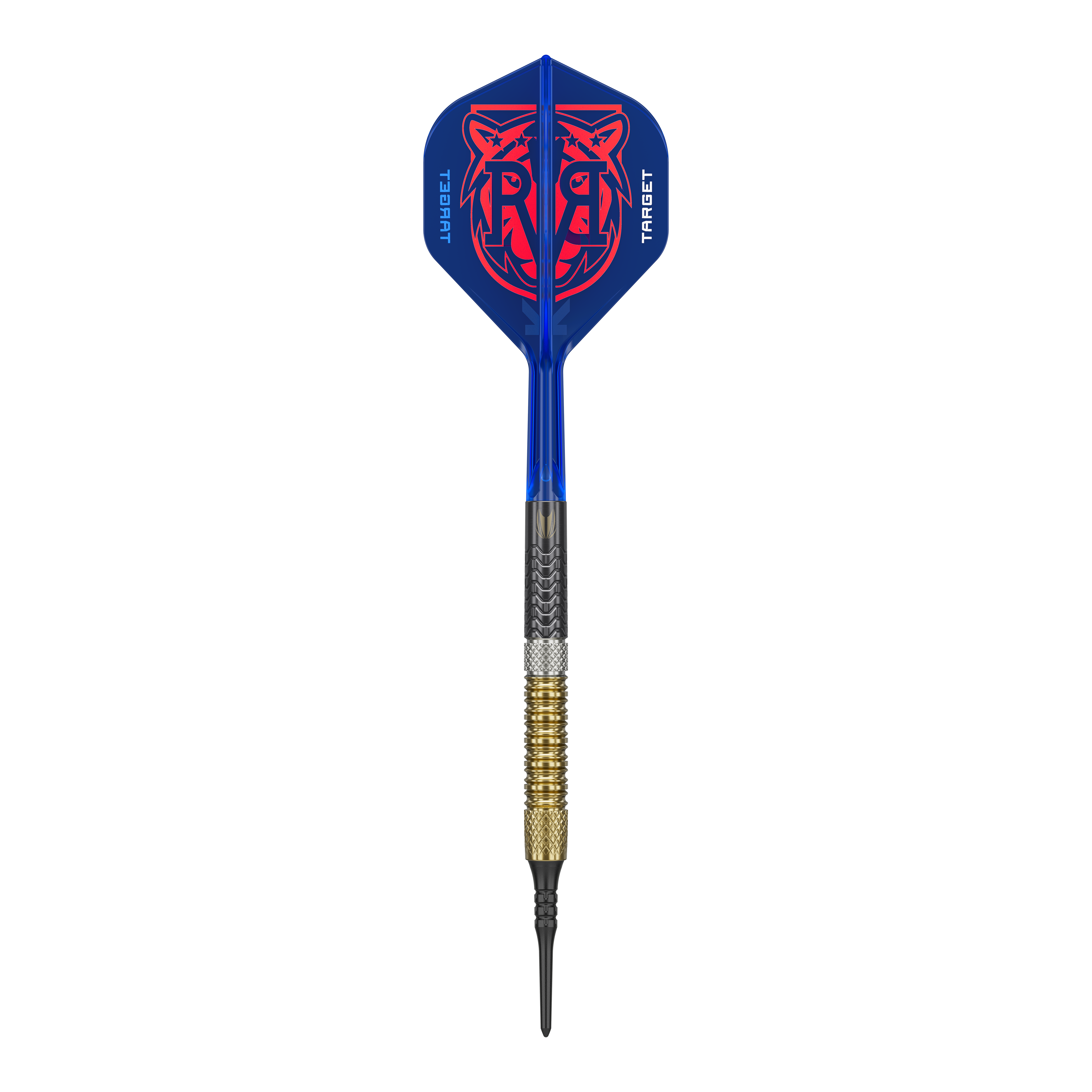 Fléchettes souples Target Raymond Van Barneveld GEN6 Das Bild zeigt die Target Raymond Van Barneveld GEN6 Softdarts. Die Darts sind deutlich sichtbar dargestellt.