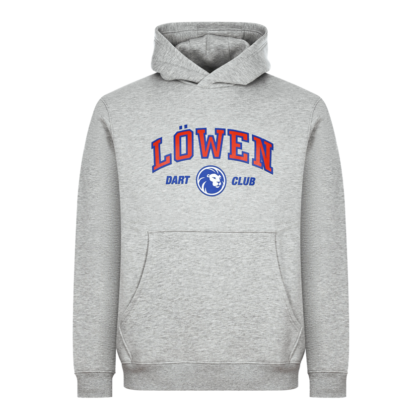 Sweat à capuche Löwen Collection Club Das Bild zeigt einen Löwen Kollektion Club Hoodie. Der Hoodie bietet Komfort und Stil für Clubmitglieder.